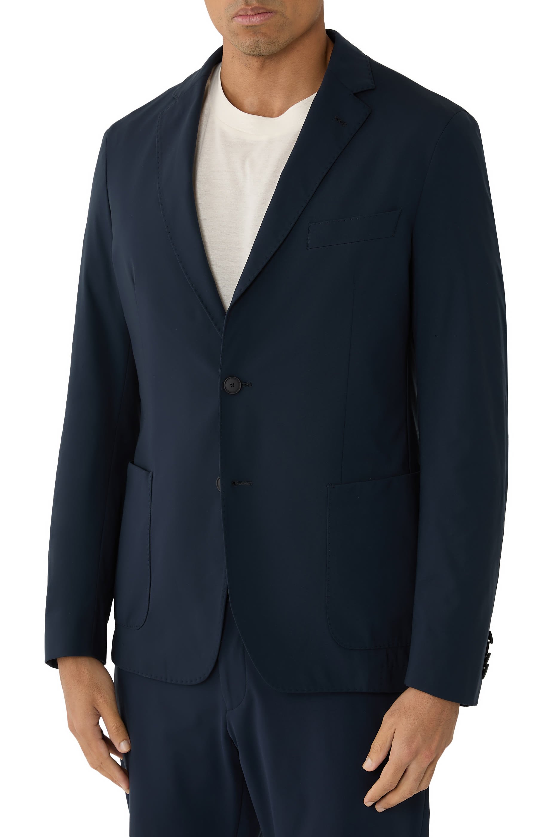 Slim-Fit Jacket in Performance-Stretch Jersey 
