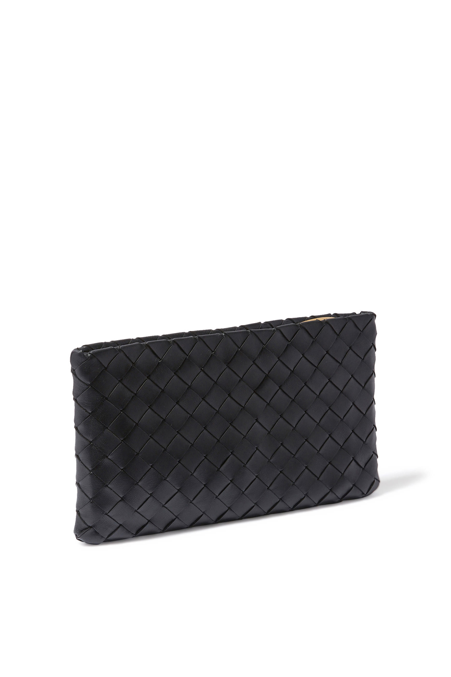 Medium Intrecciato Leather Pouch