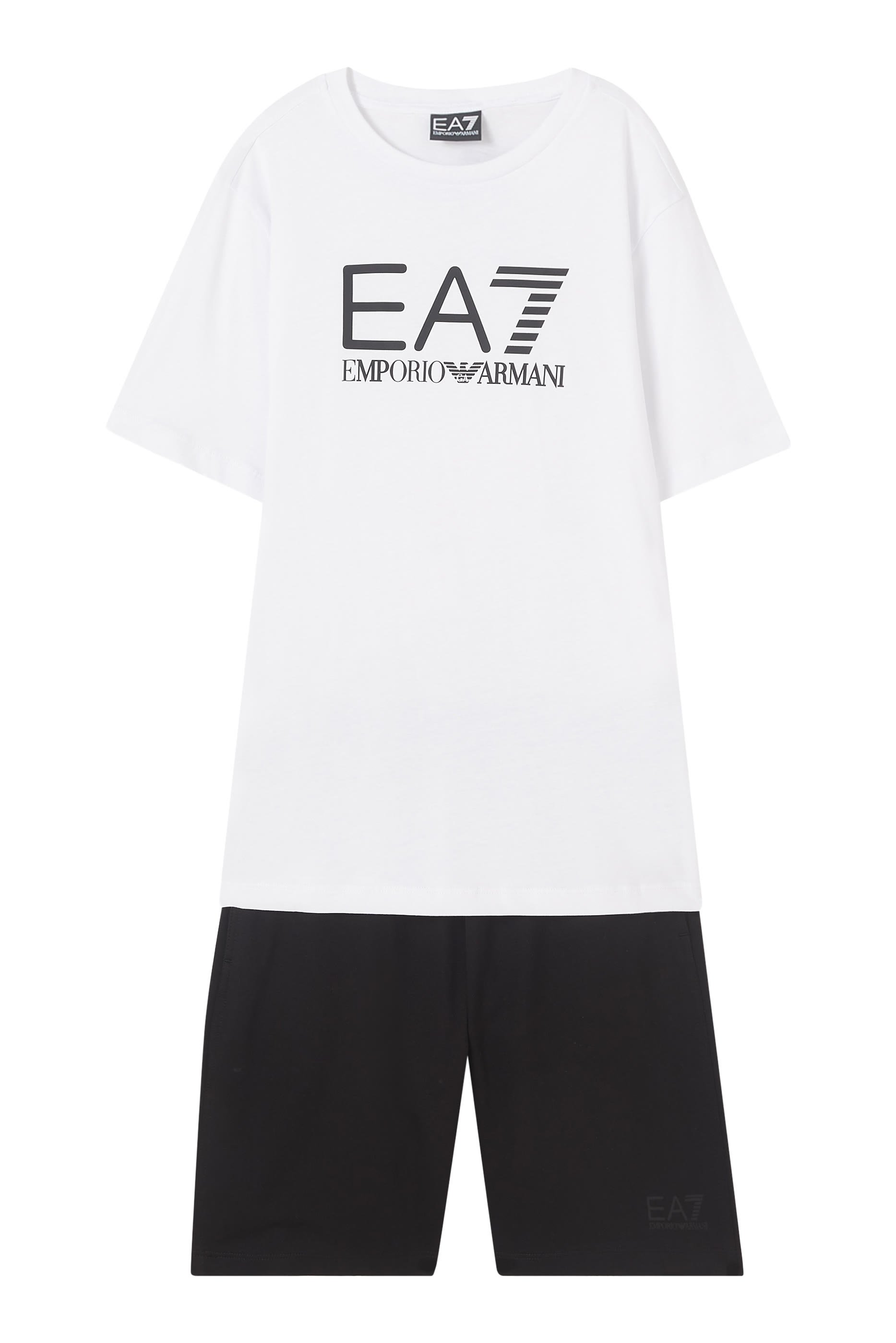 Kids EA7 Logo T-Shirt & Shorts Set