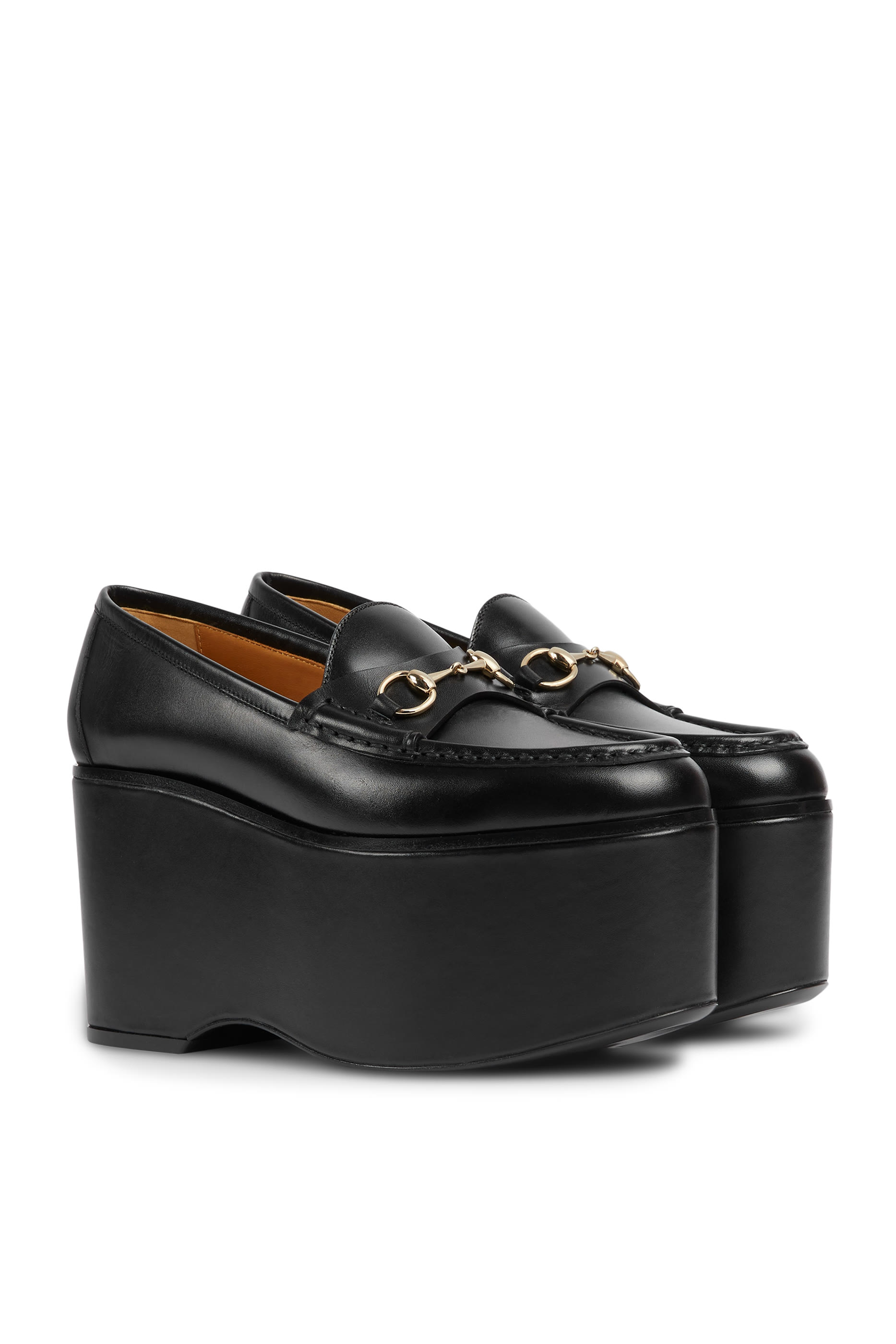 Horsebit 90 Leather Platform Loafers