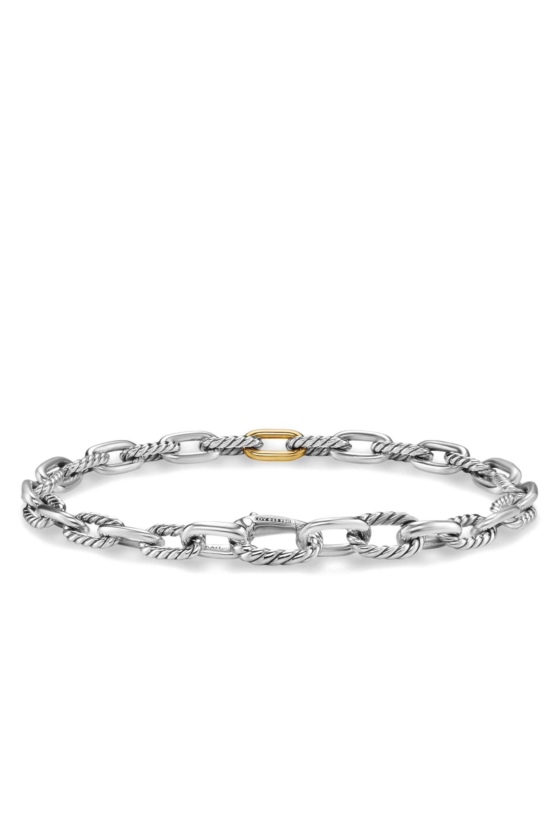 DY Madison&reg; Chain Bracelet, Sterling Silver, 18k Yellow Gold