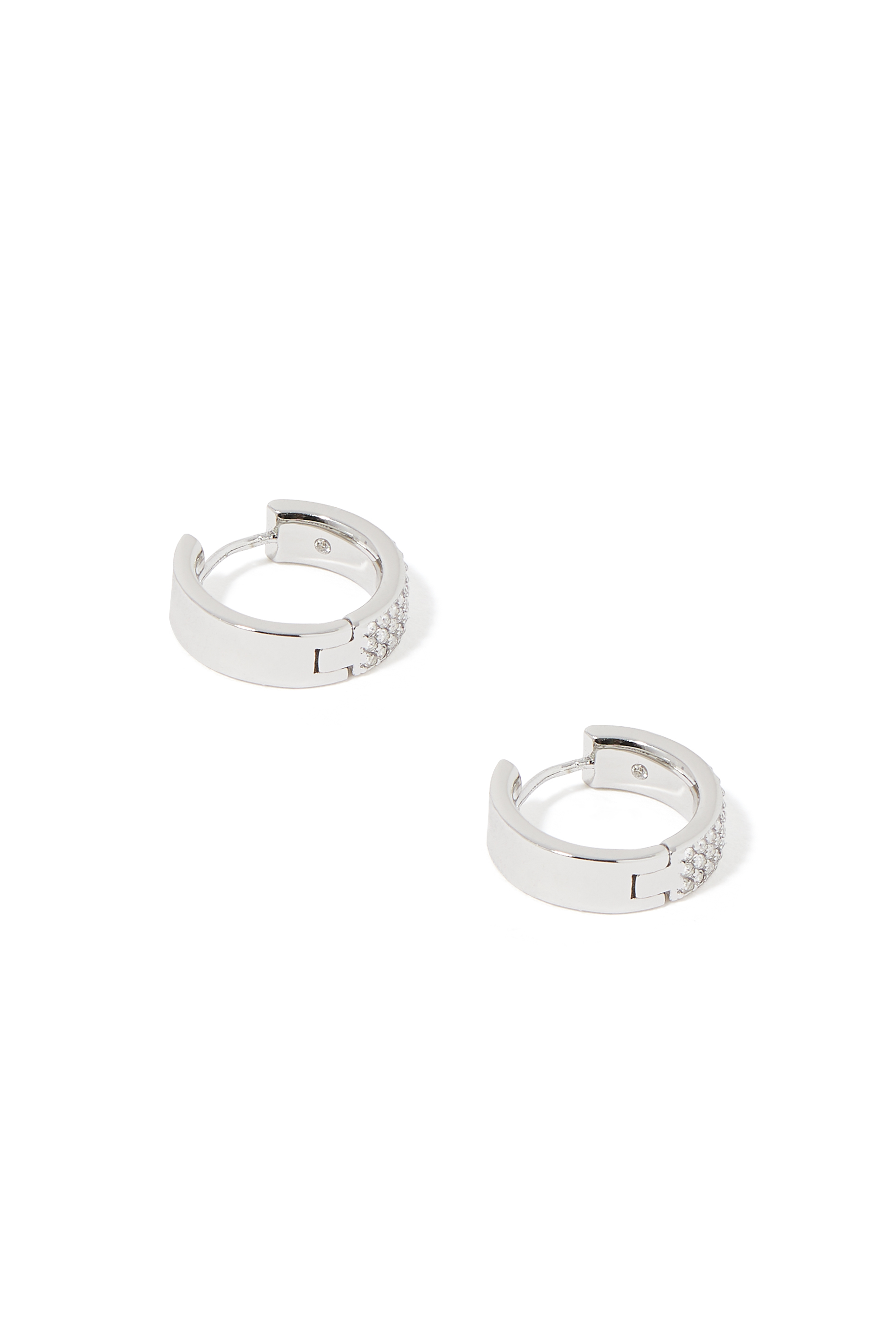 Pave Huggie Earrings