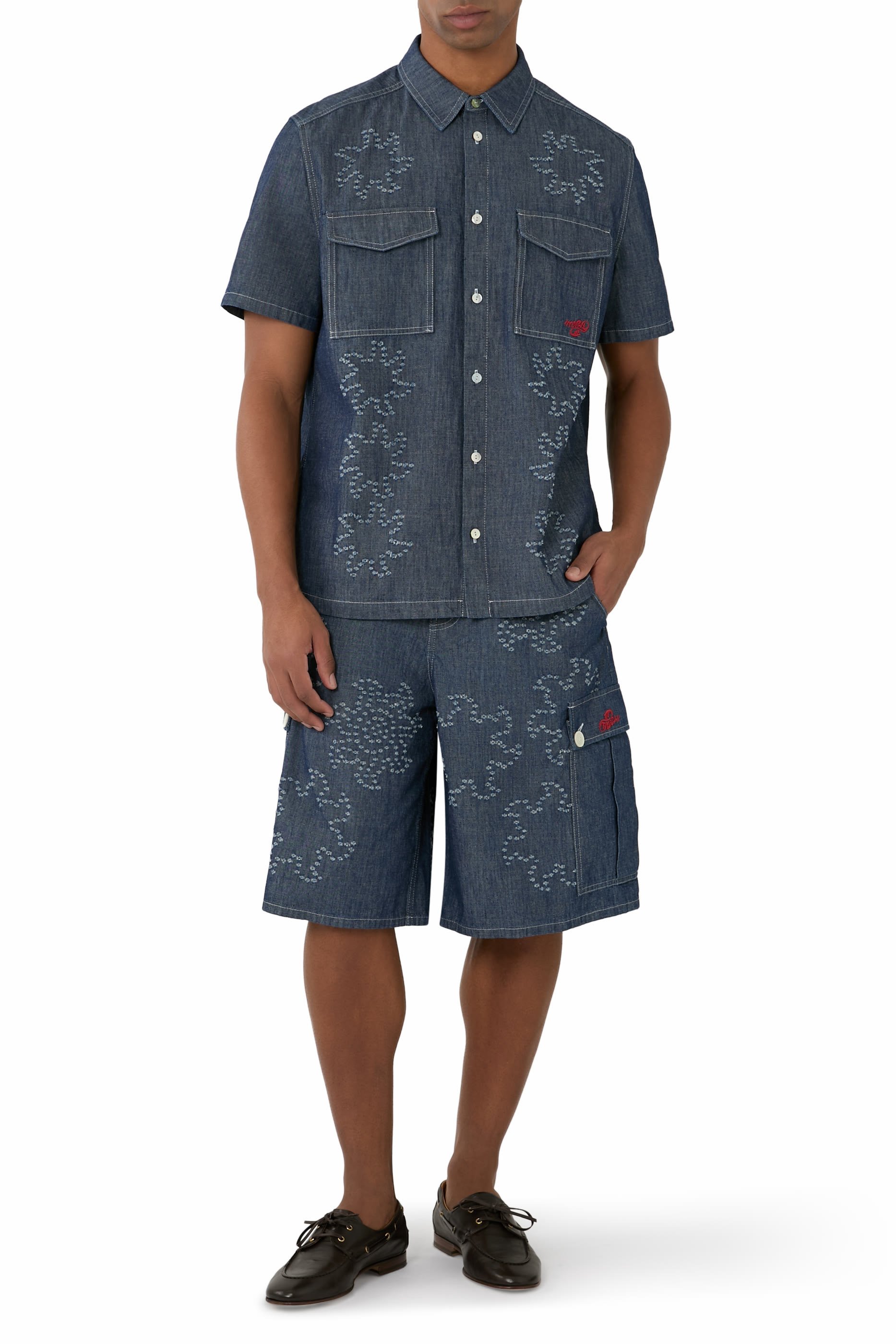 Chambray Short-Sleeve Shirt