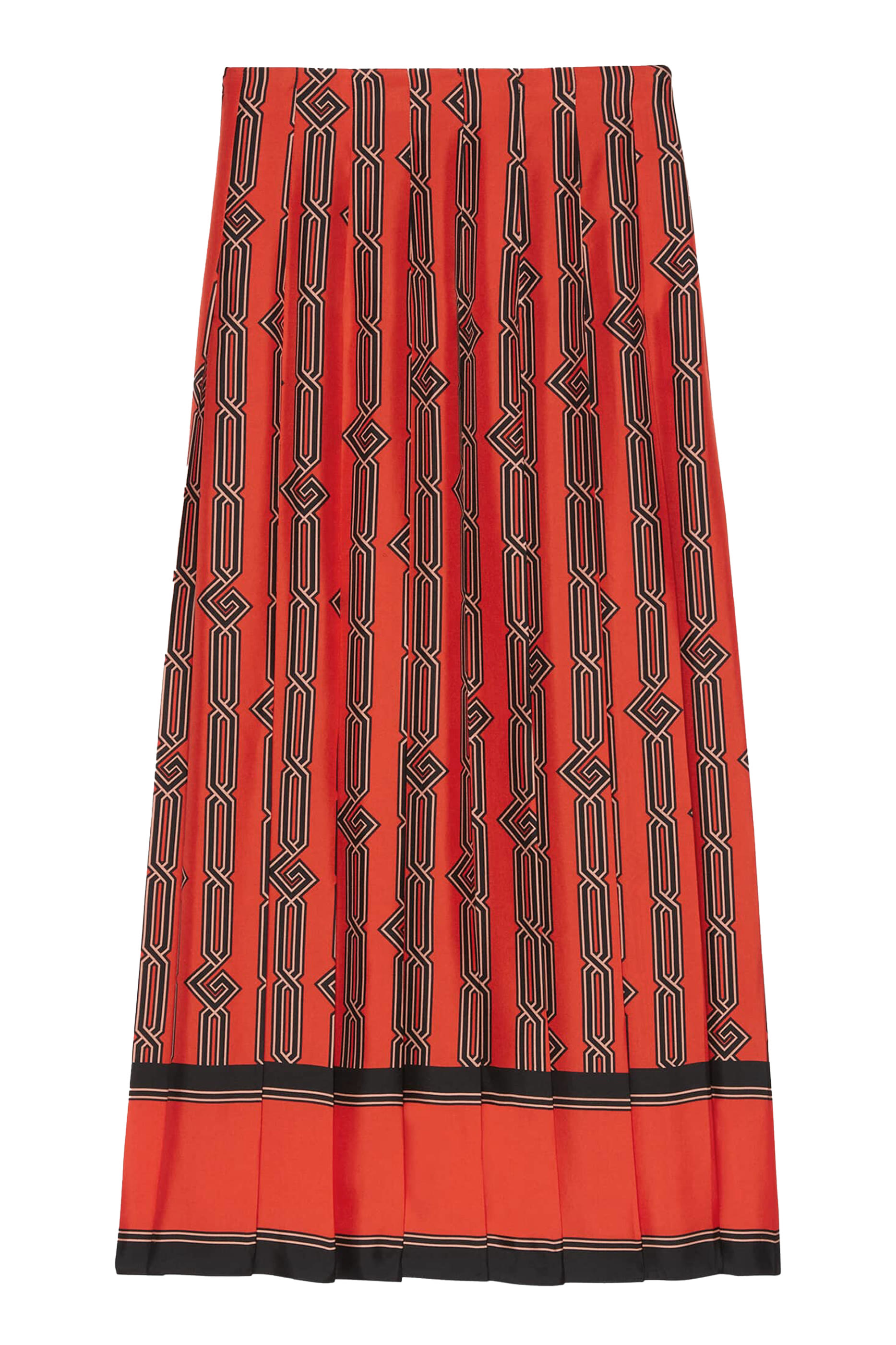 Square G Chain Print Skirt
