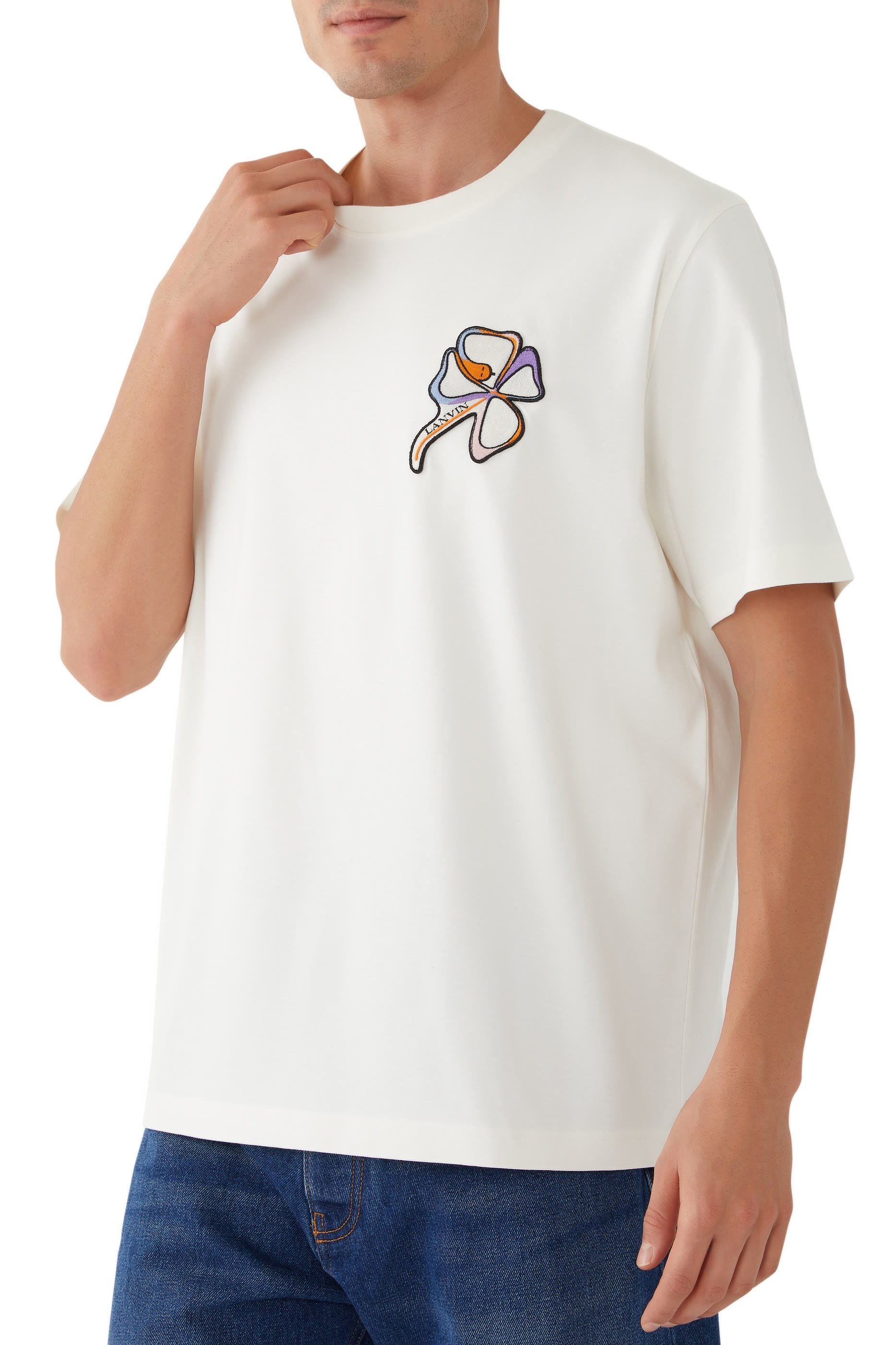 Four-Leaf Clover Snake Patch T-Shirt