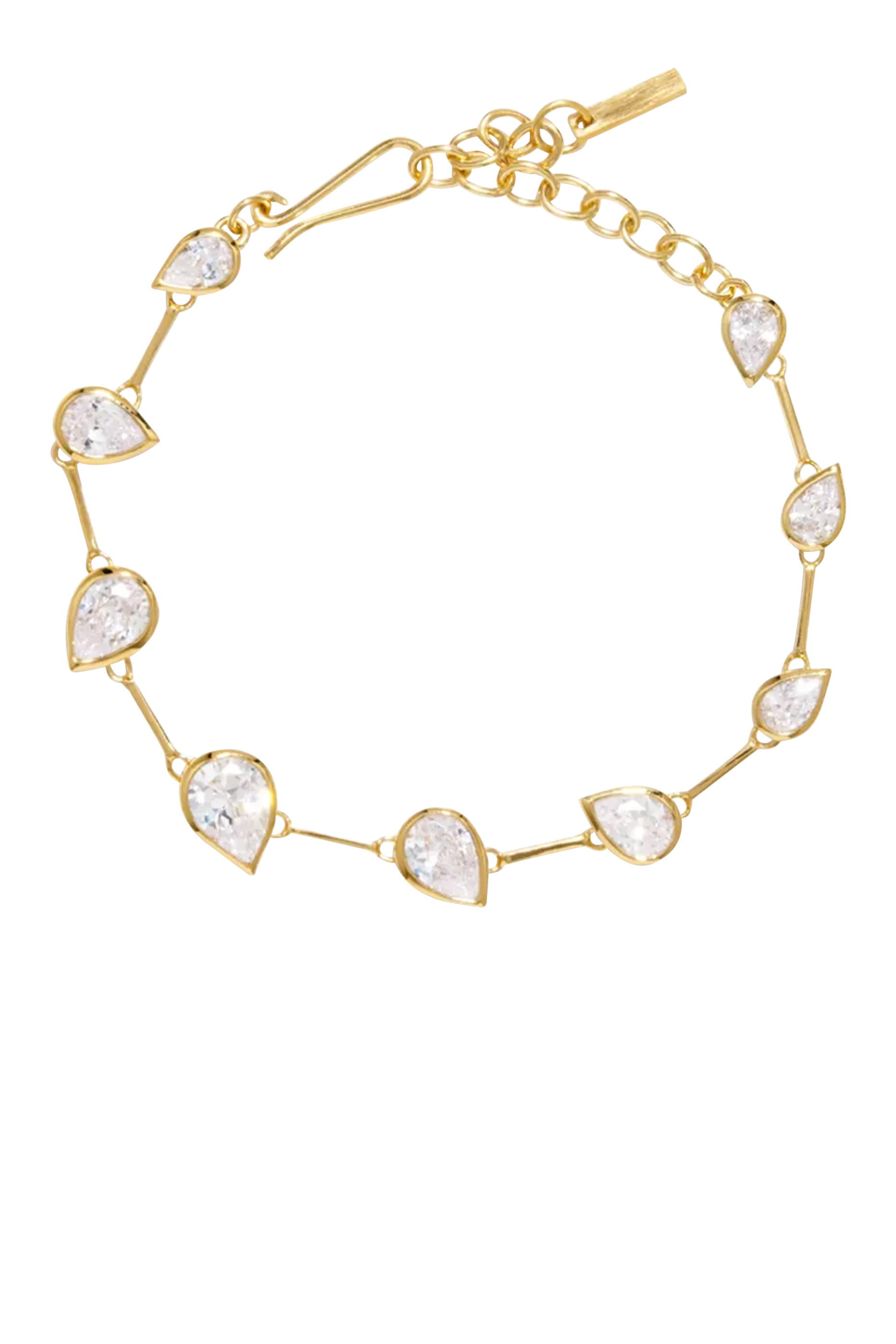 Myriad Bracelet, Recycled Sterling Silver Plated in 18k Yellow Gold Vermeil &  Zirconia