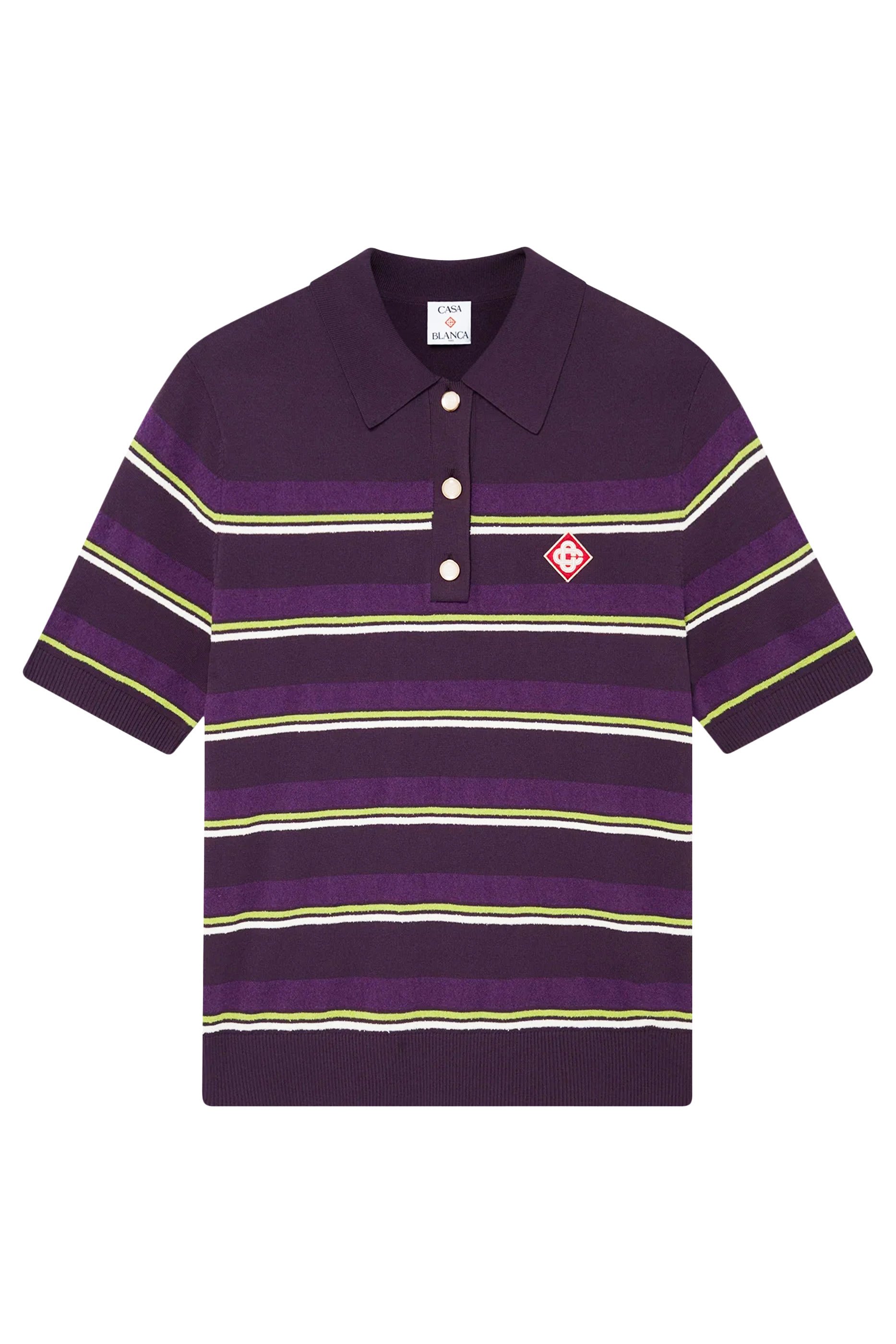 Striped Fitted Polo Shirt