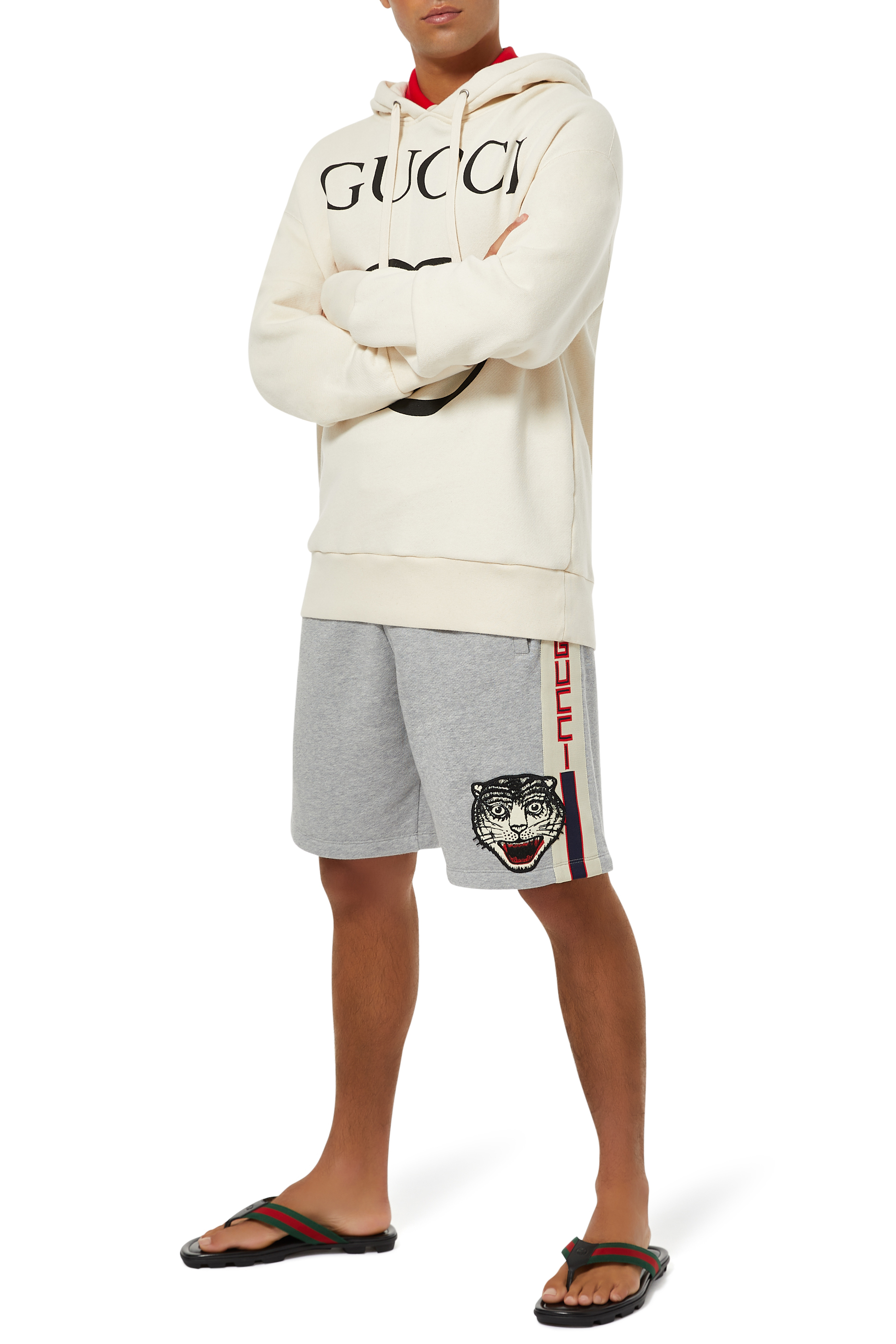 Hooded sweatshirt with Interlocking G