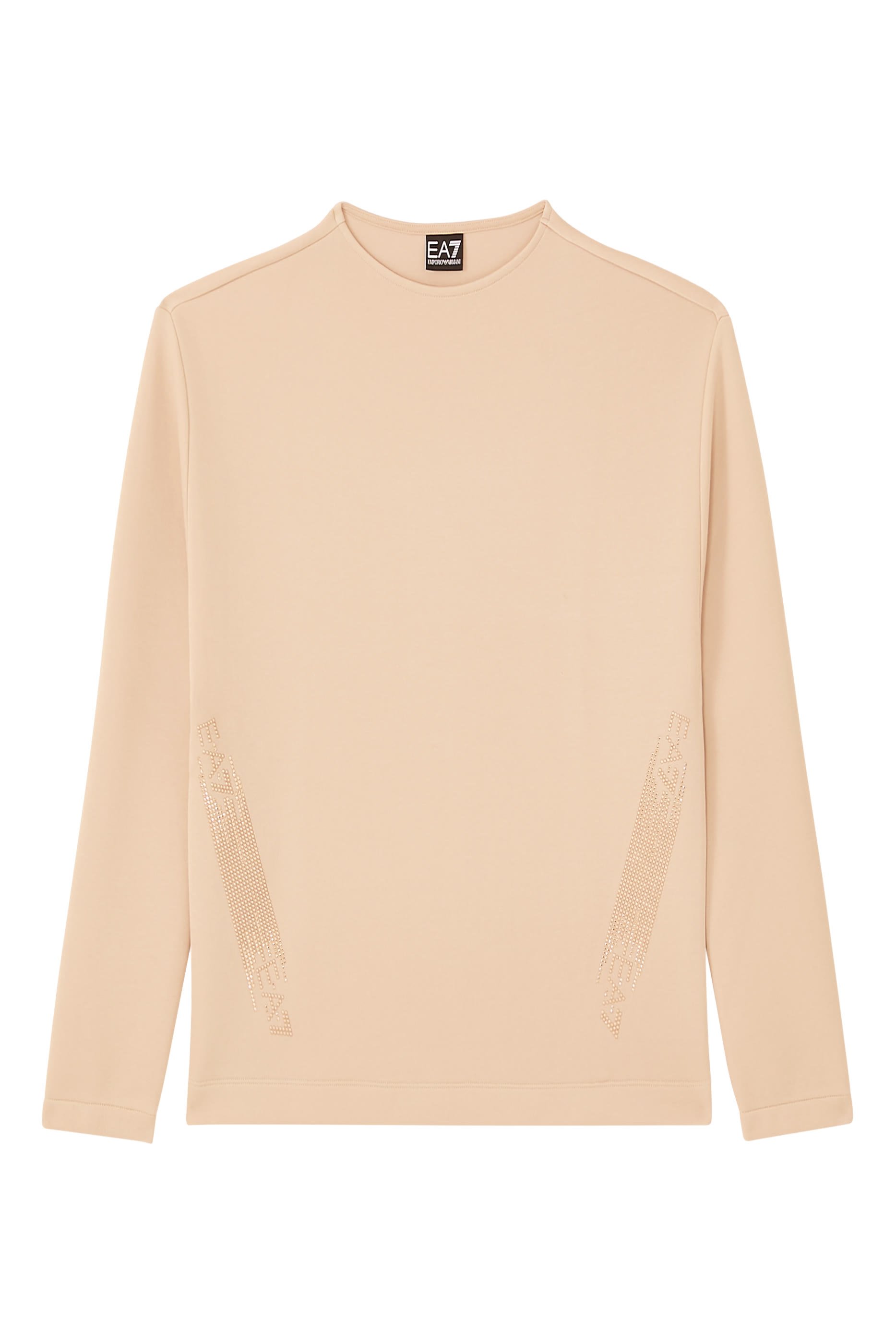 Rhinestone-Embellished Logo Sweatshirt