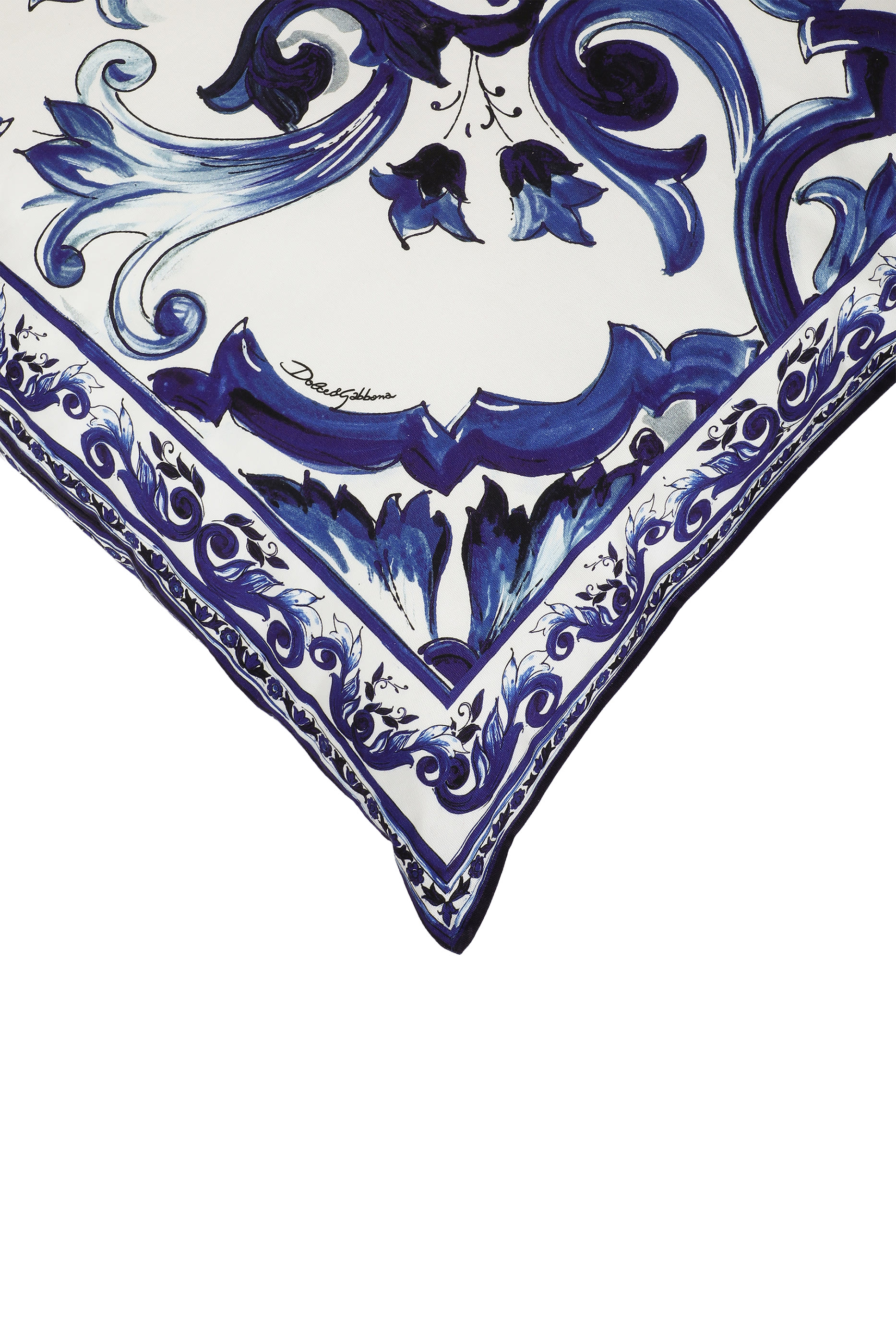 Blu Mediterraneo Large Canvas Cushion