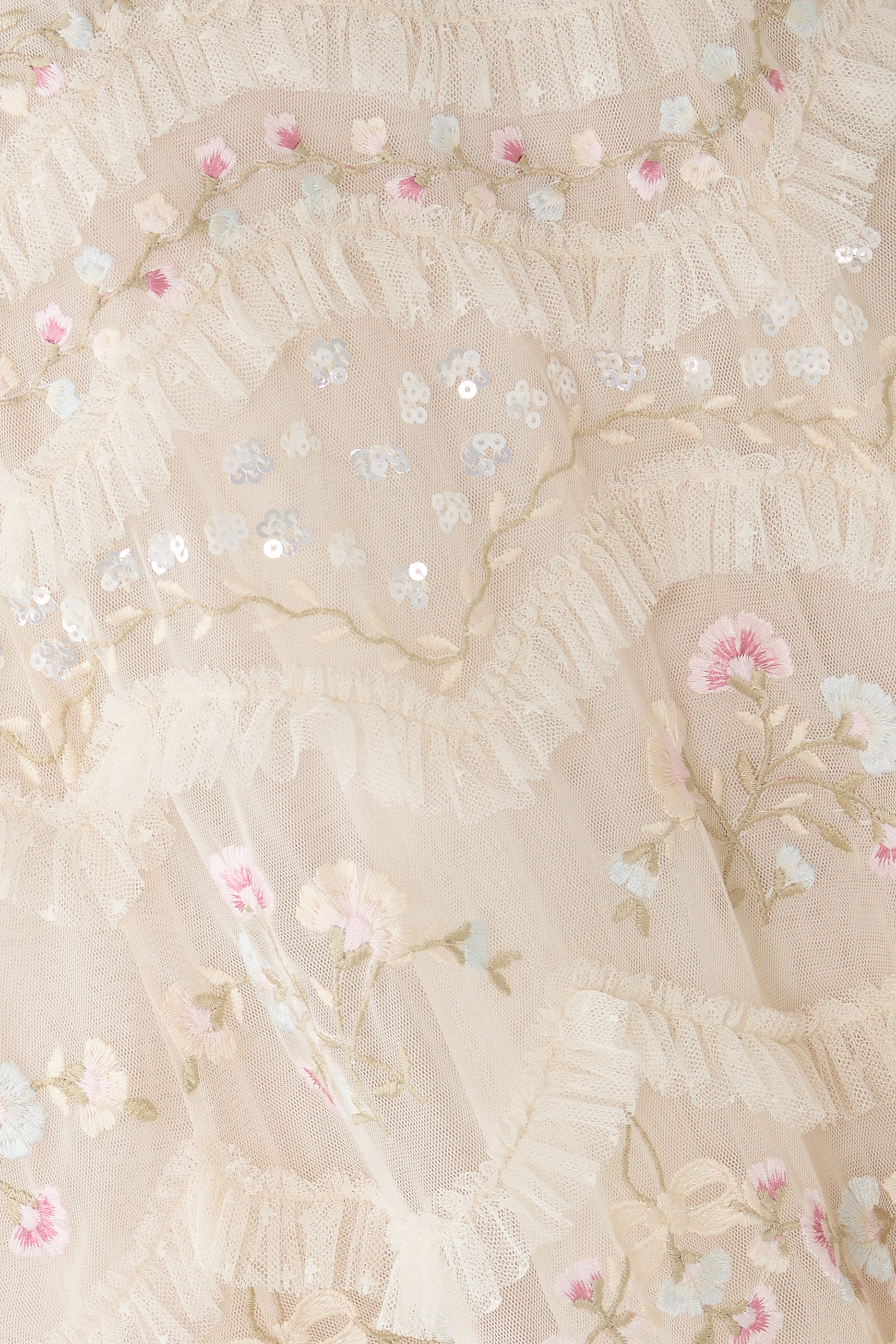 Marina Ruffle Ankle Gown 