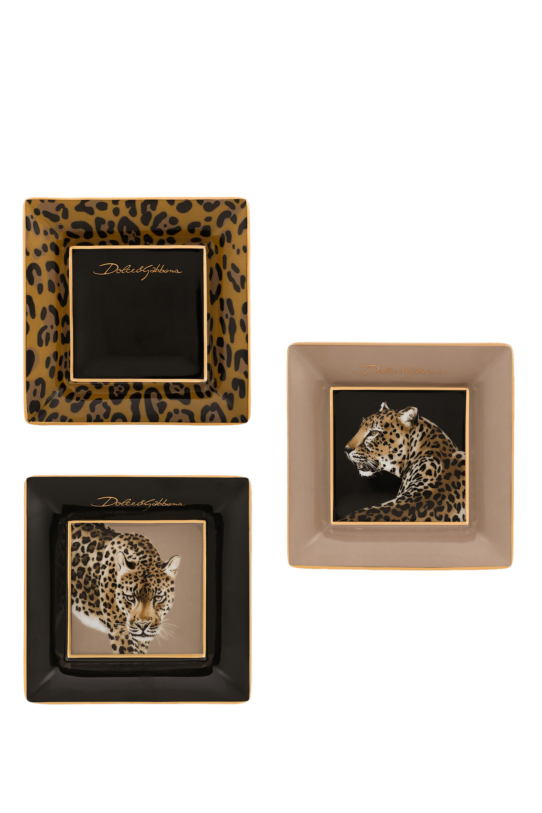 Leopardo Trinket Trays - Set of 3