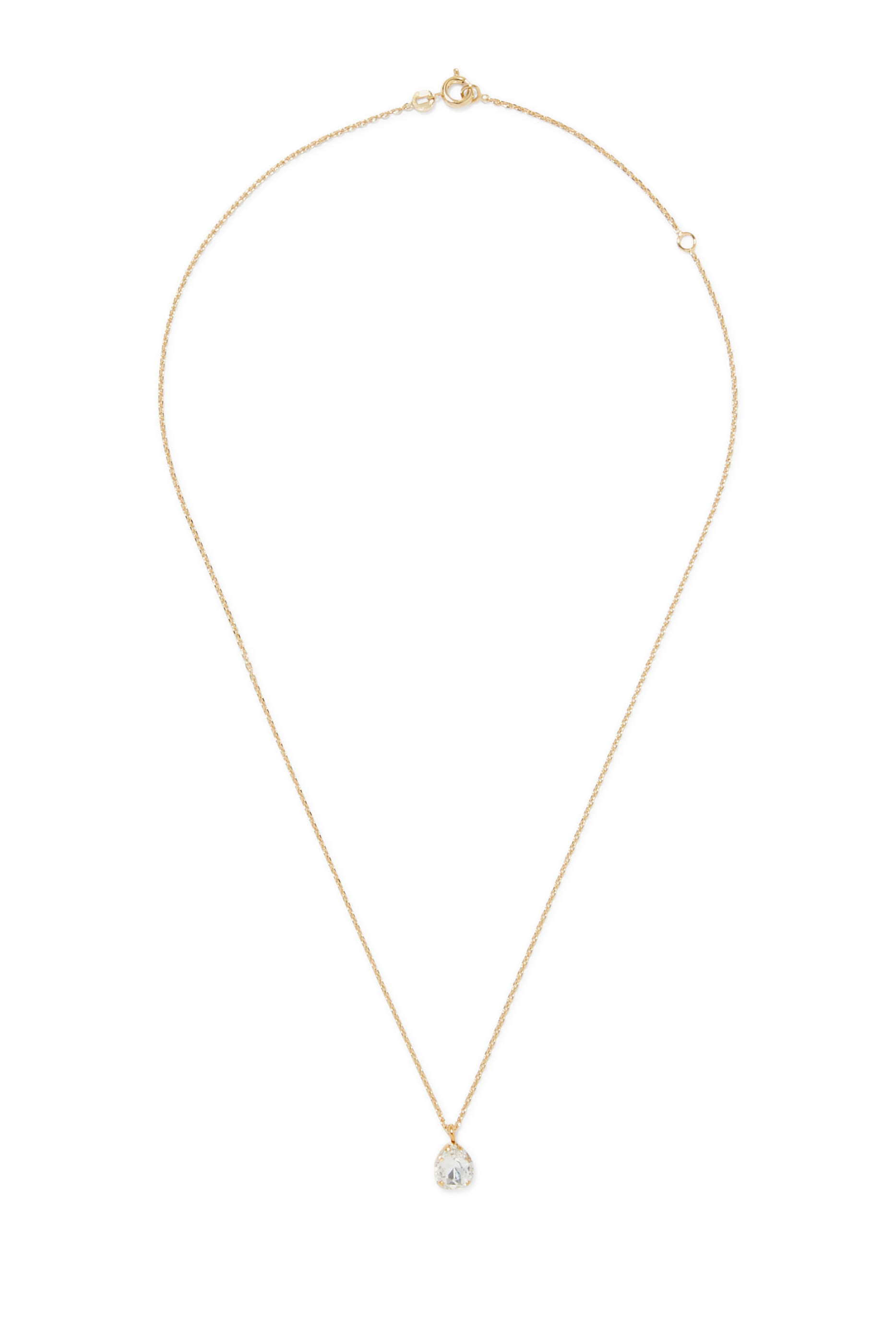 Mini Carlotta Necklace, 18K Gold Plating & Crystal