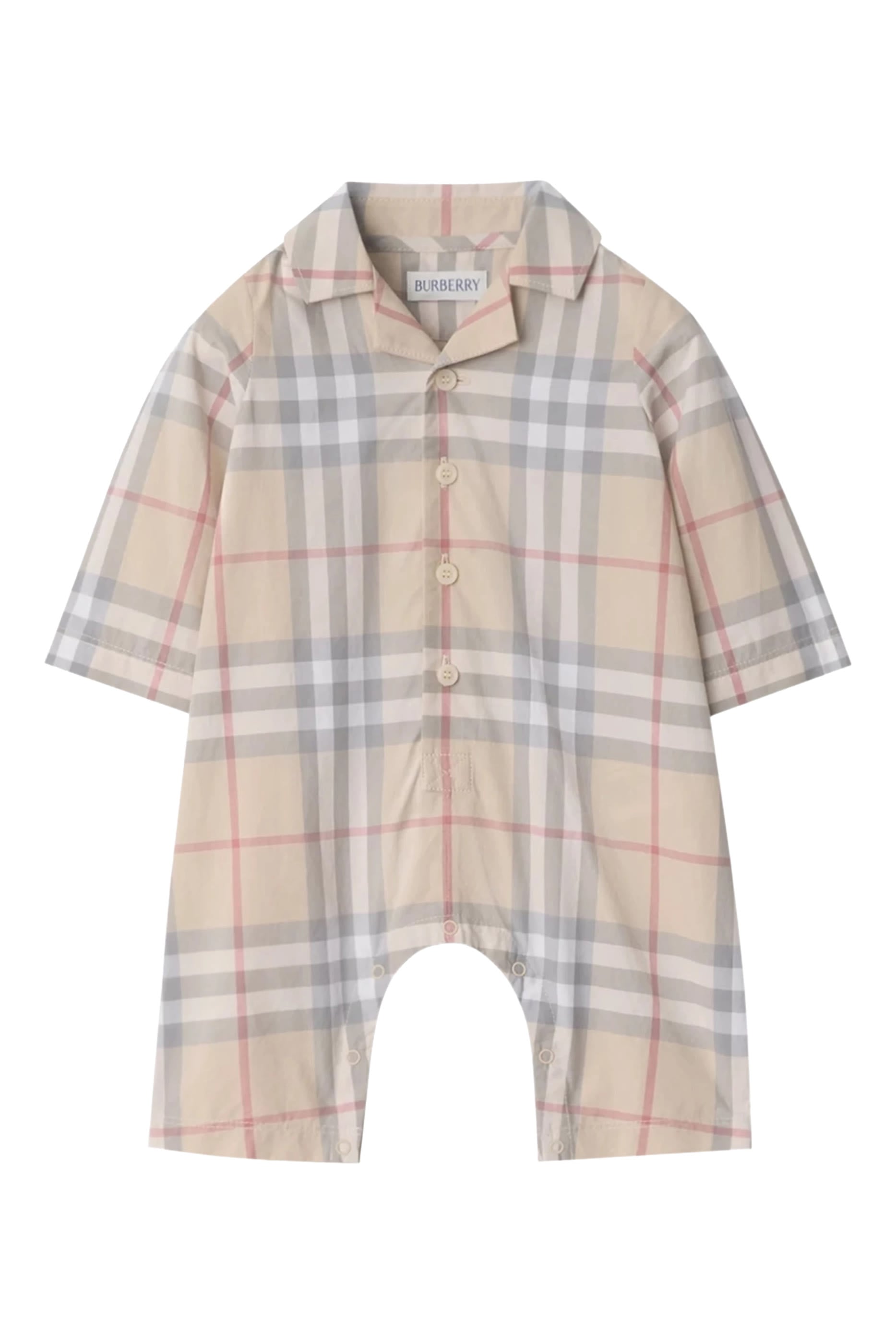 Kids Check Cotton Playsuit