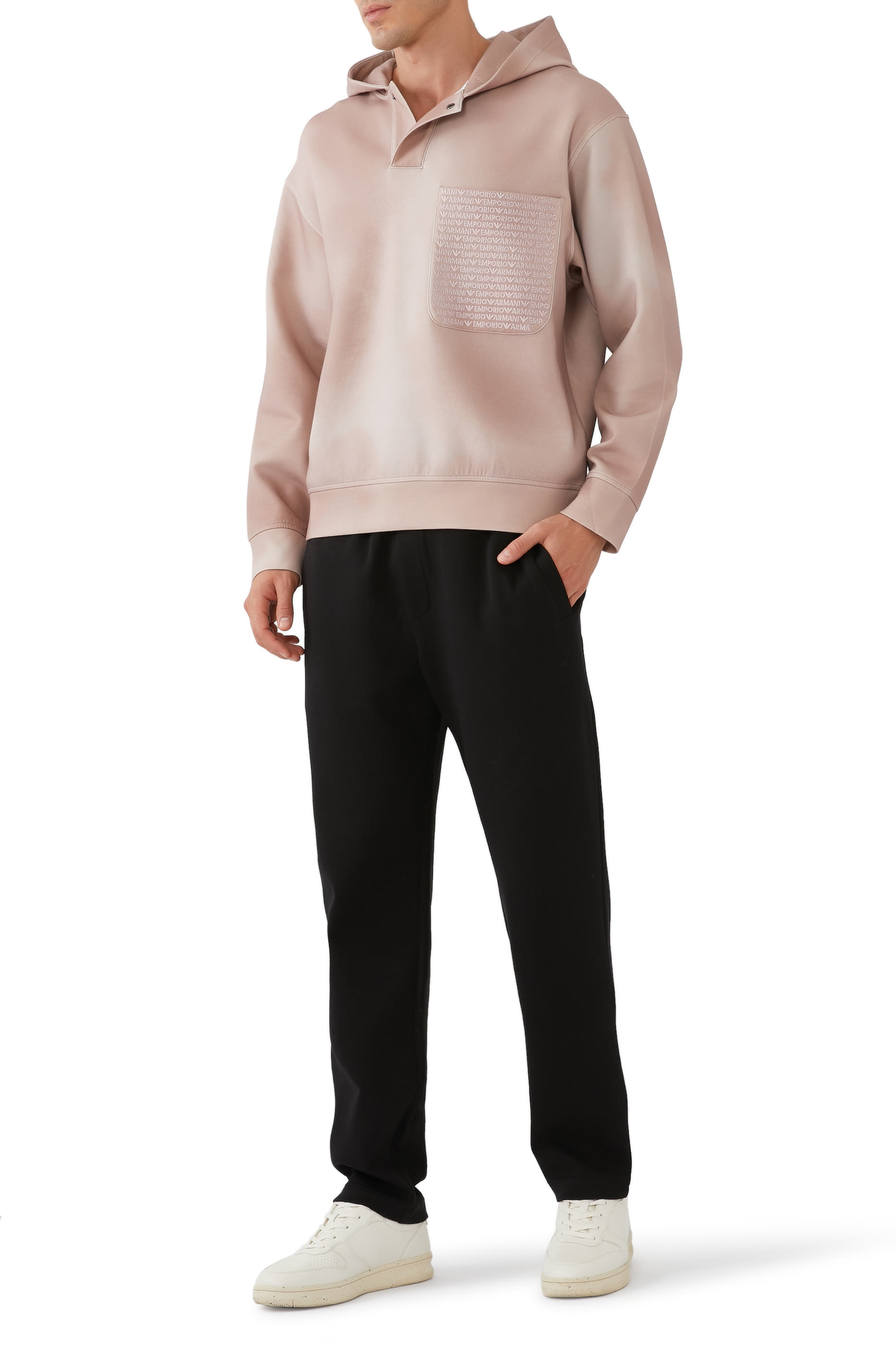 Micro EA Logo Jersey Hoodie