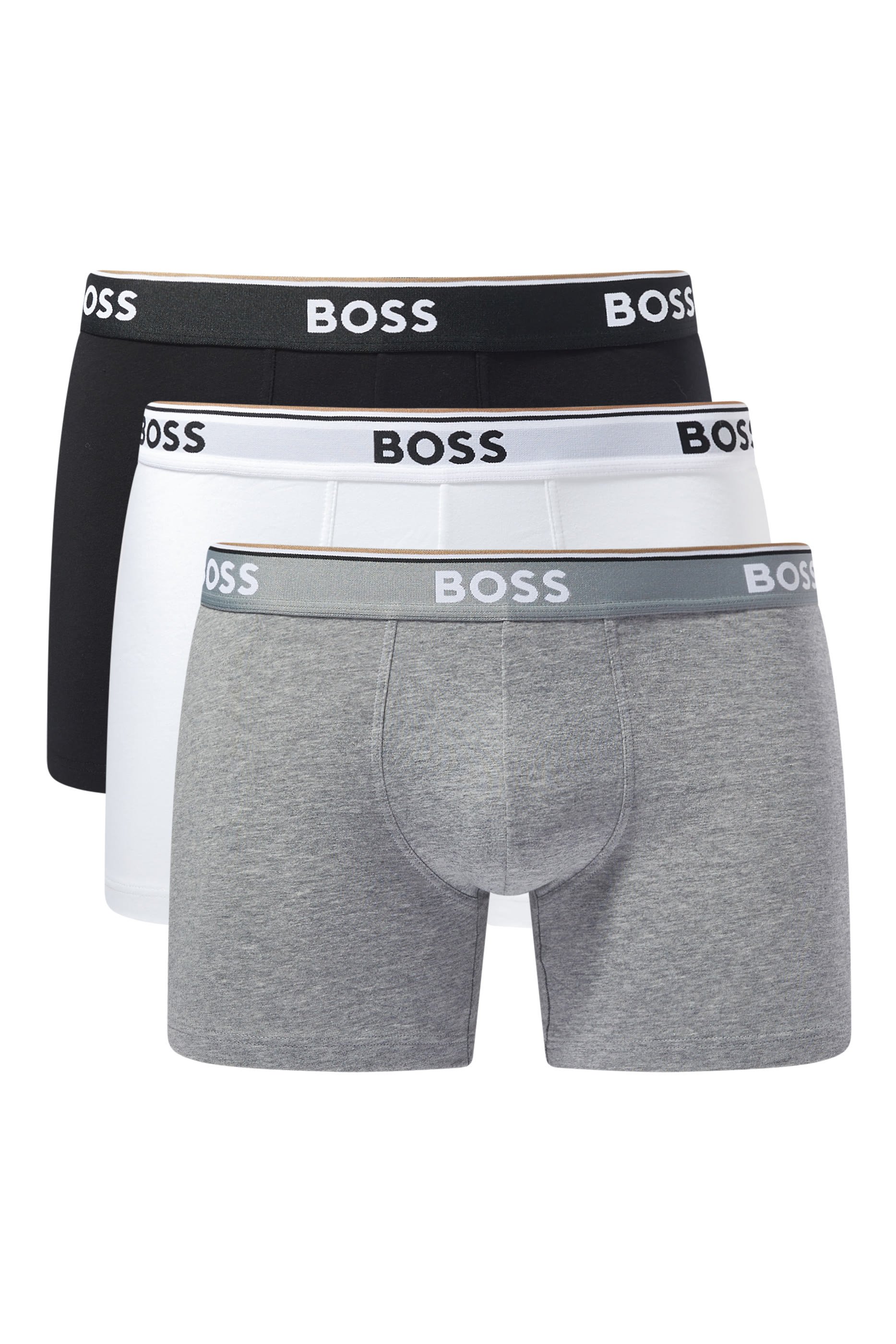 Logo Cotton Boxer Briefs, Set of 3