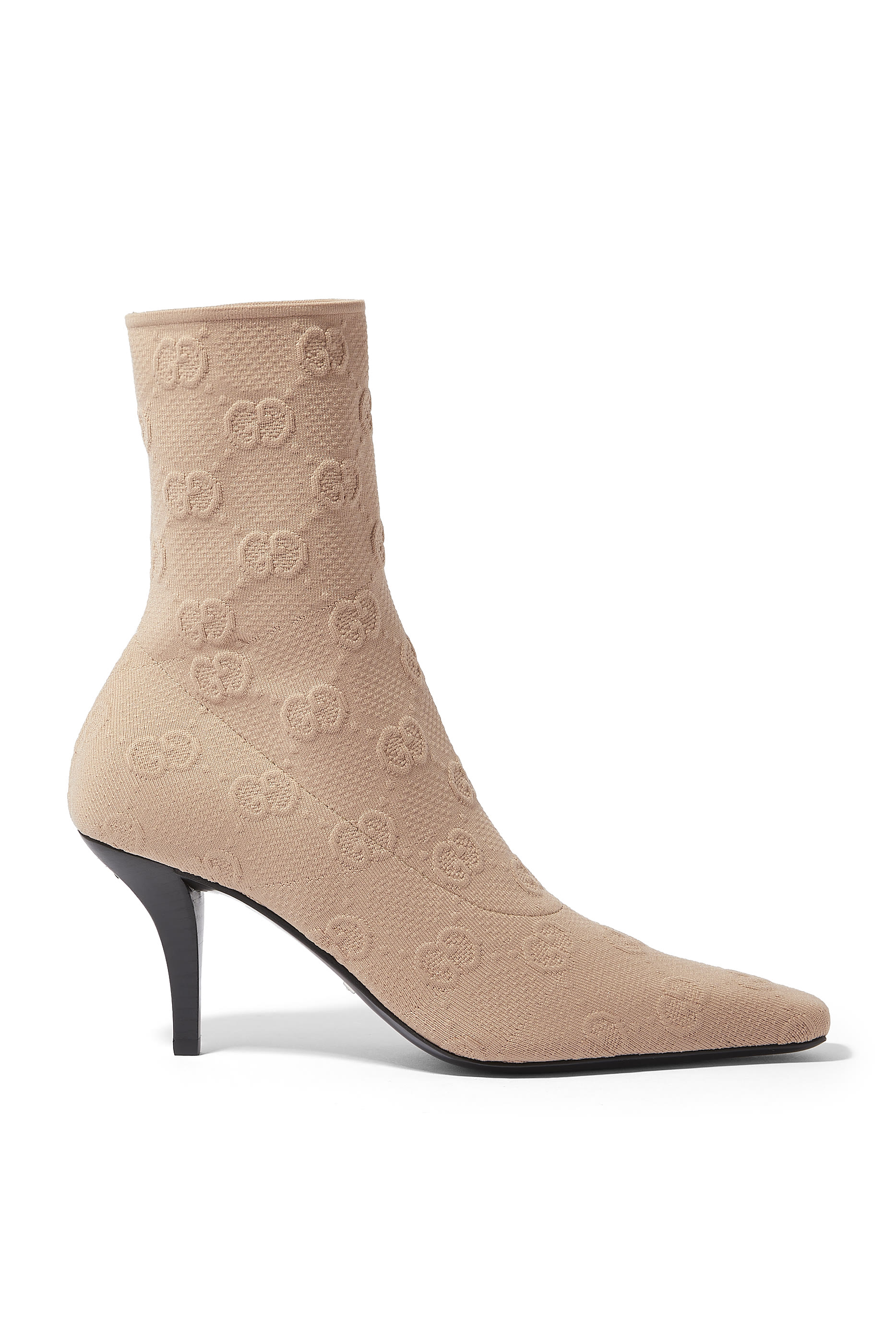 GG 75 Knit Ankle Boots