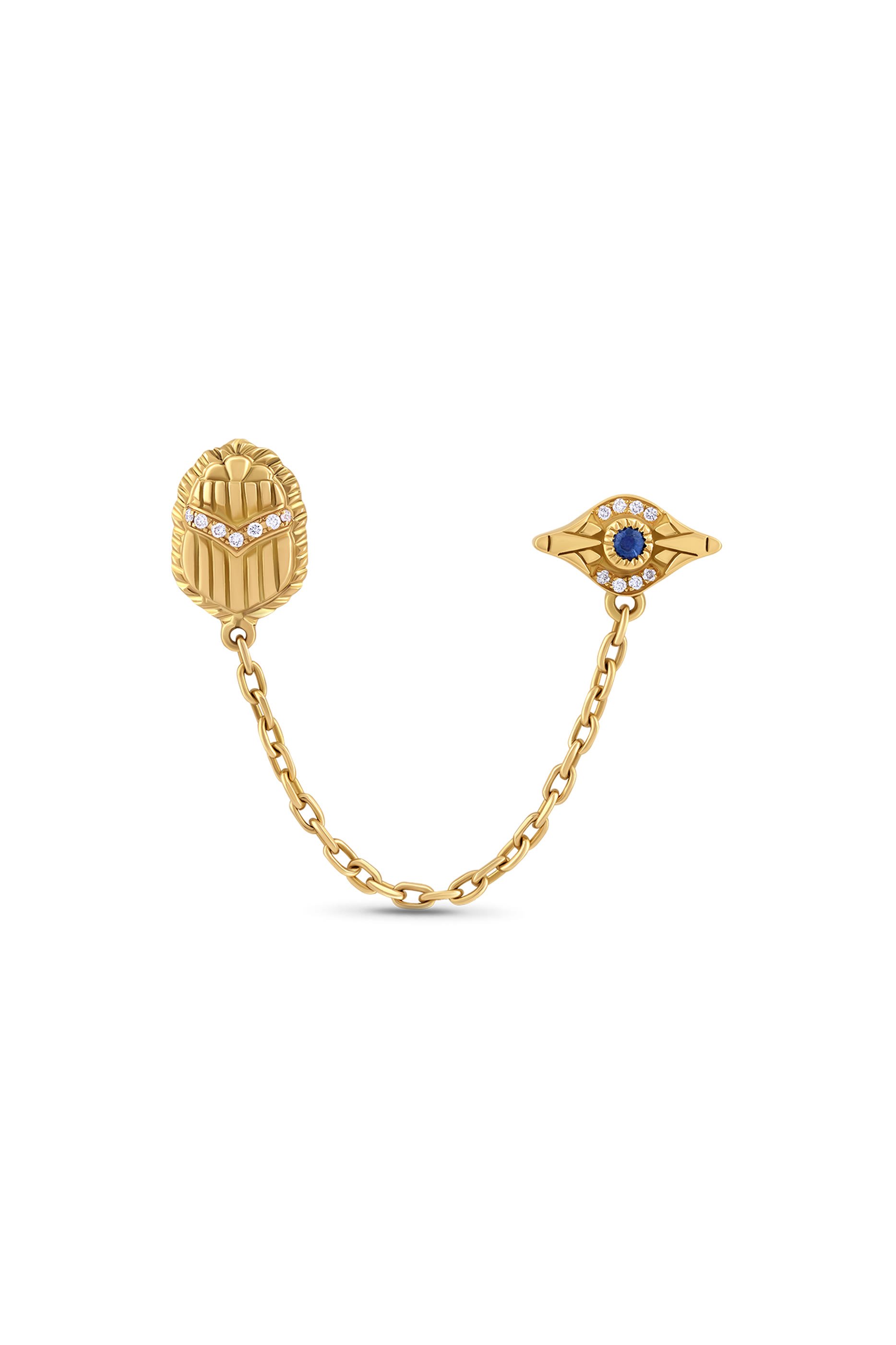 Diamond & Sapphire Earrings