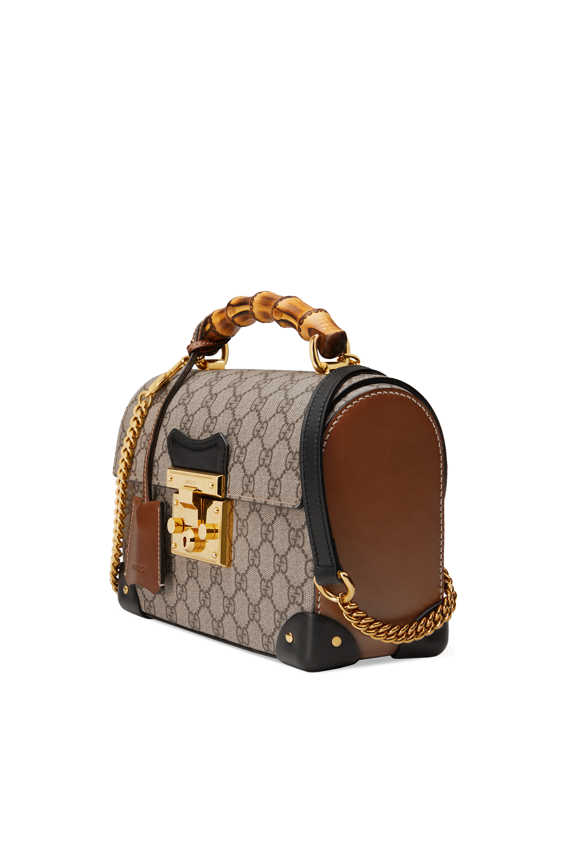 Padlock GG Small Bamboo Shoulder Bag