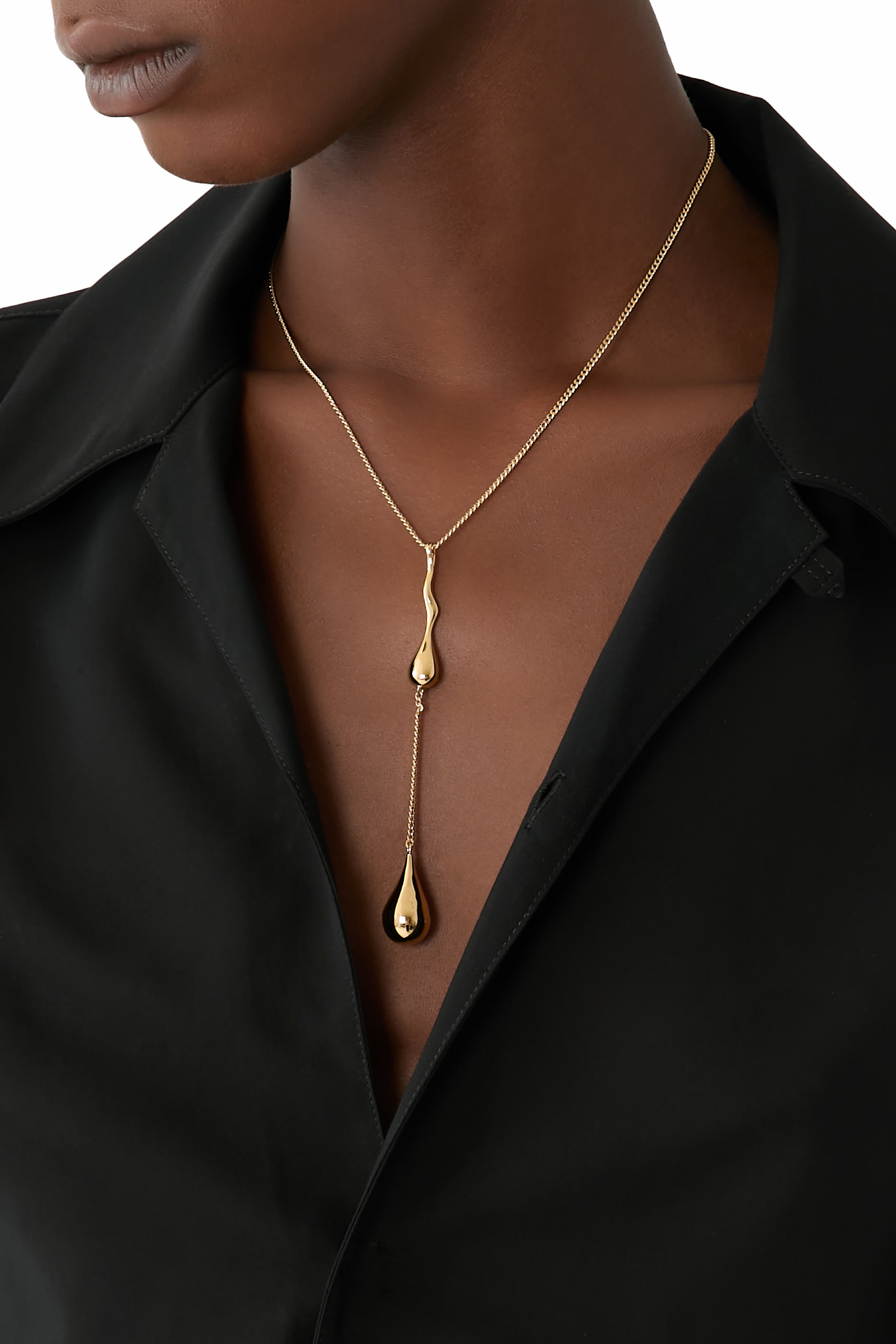 Molten Lariat Necklace