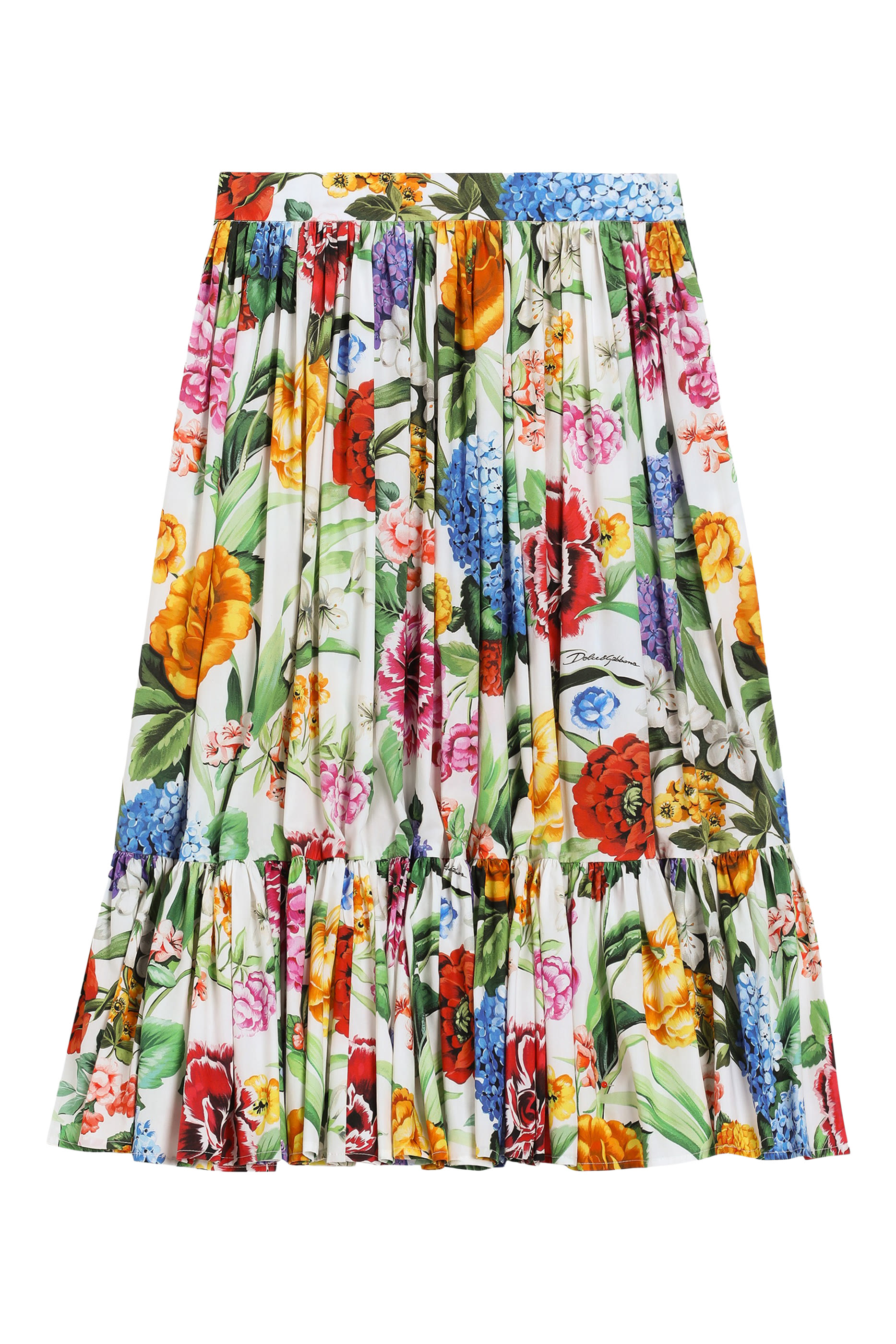 Kids Floral-Print Poplin Skirt