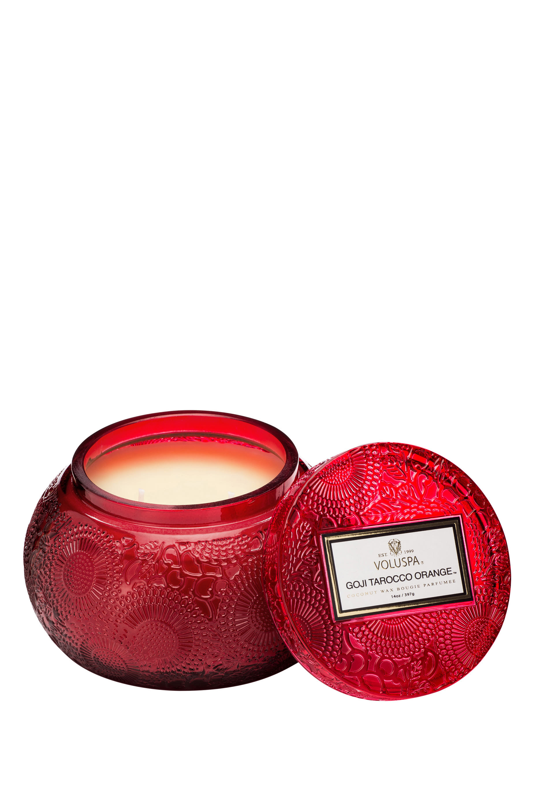 Goji Tarocco Orange Chawan Bowl Candle