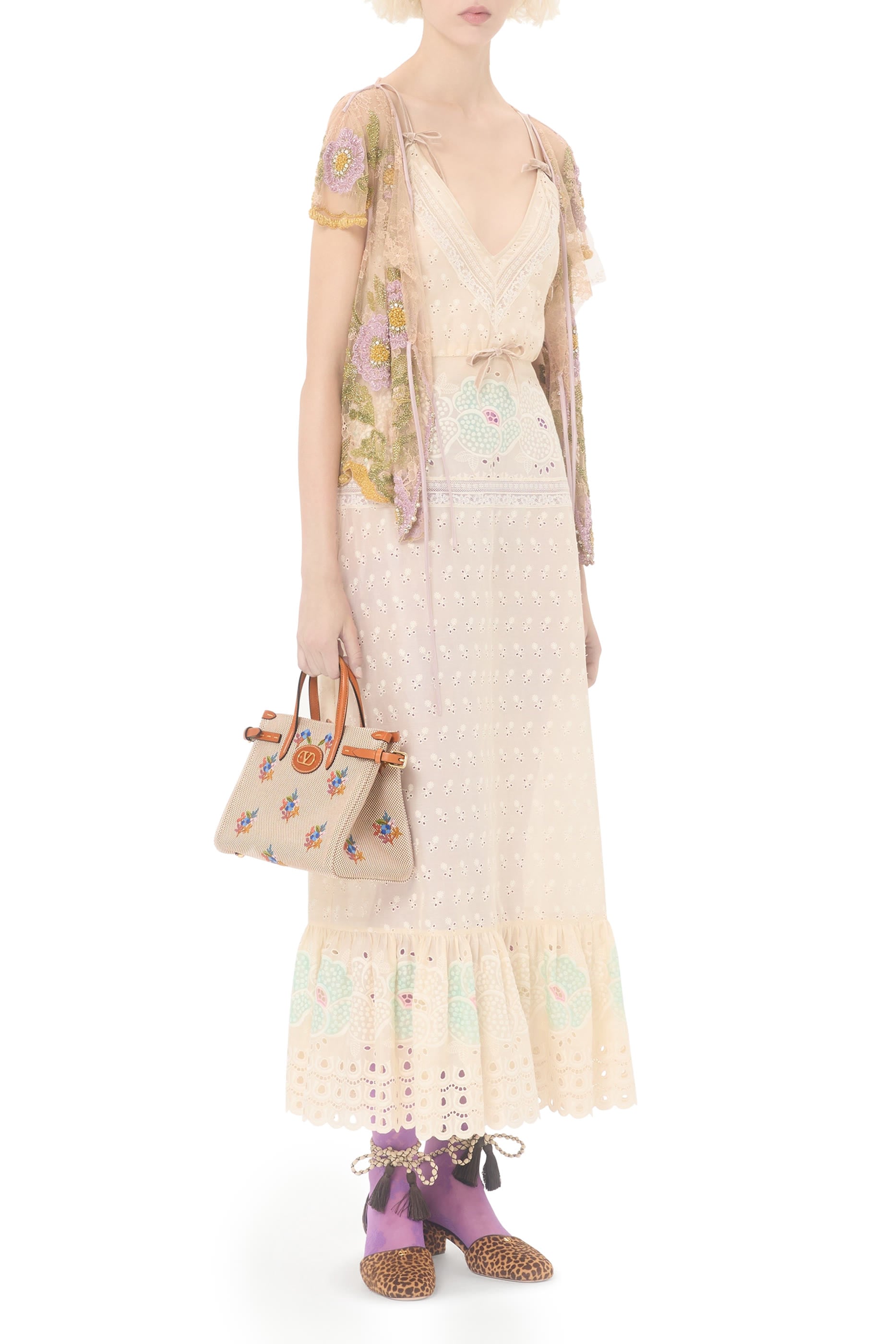 Antibes Embroidered Shopping Bag