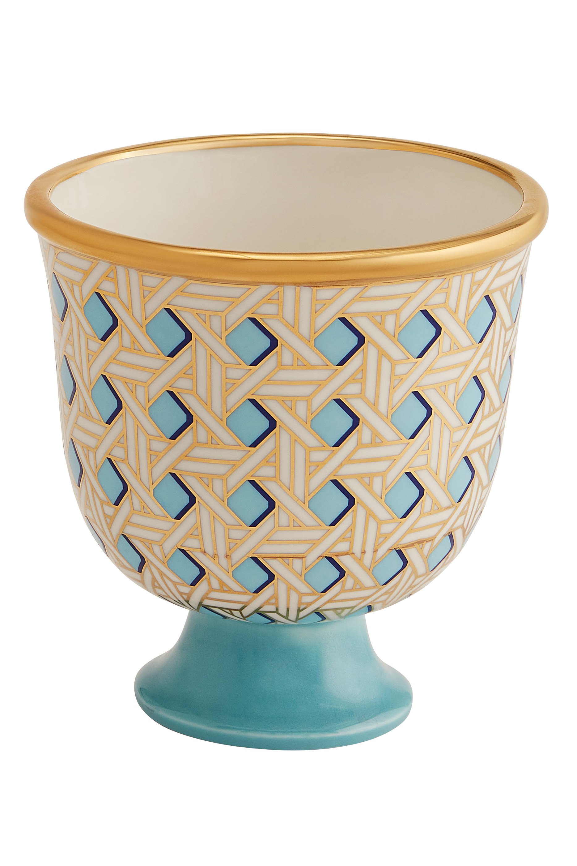 Basketweave Pedestal Bowl 