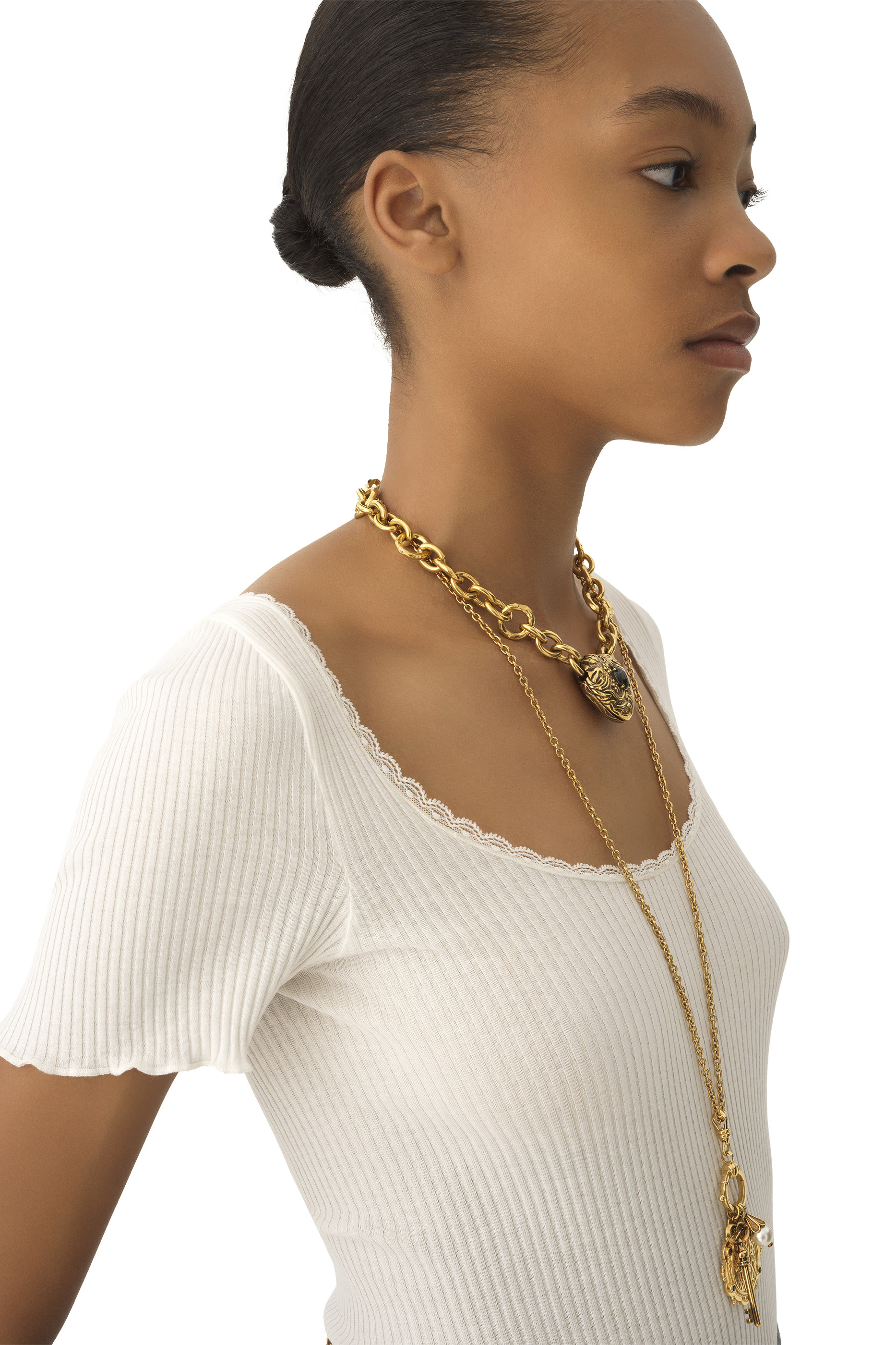  Scoop-Neck Cotton T-Shirt 