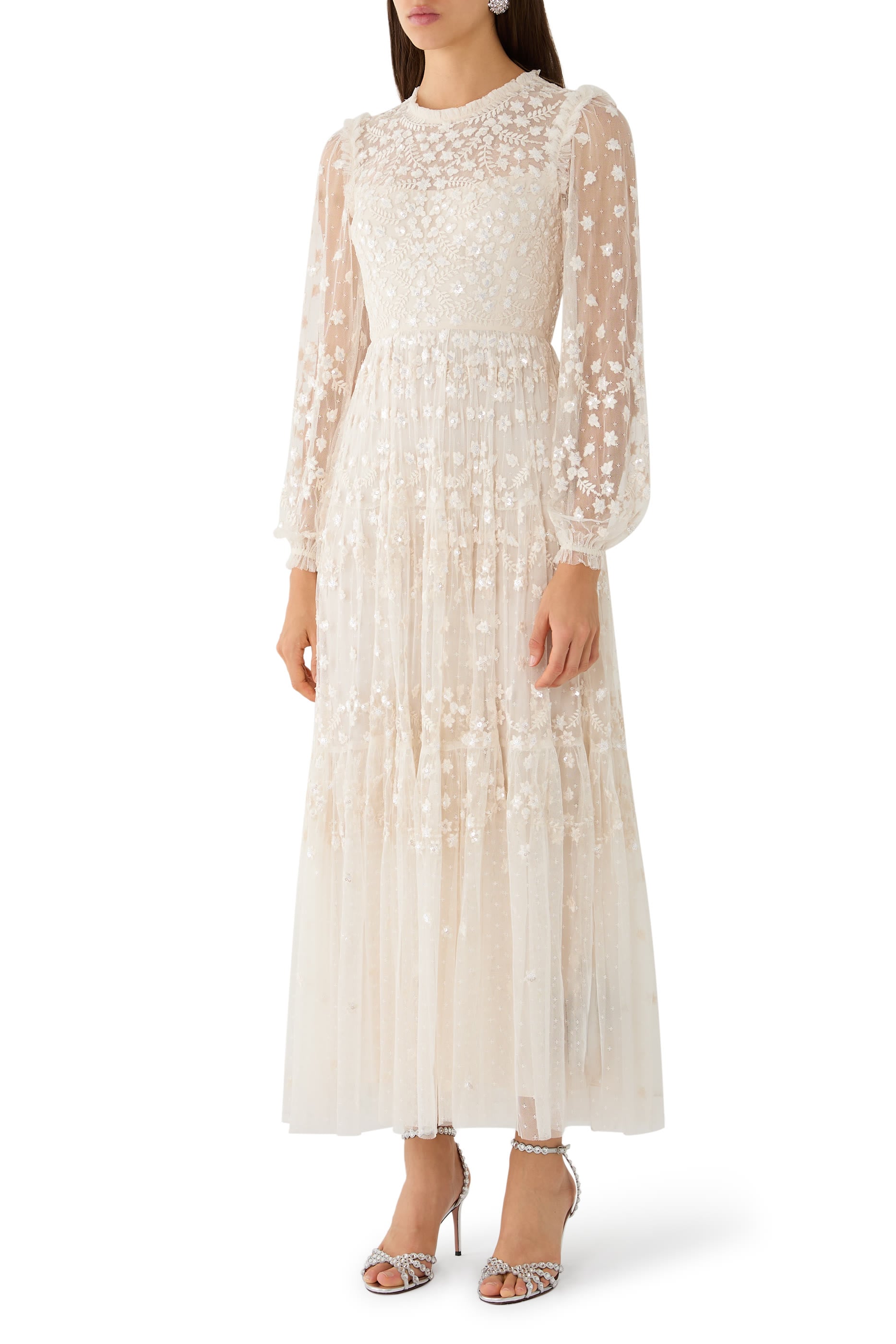Clover Long Sleeve Ankle Gown