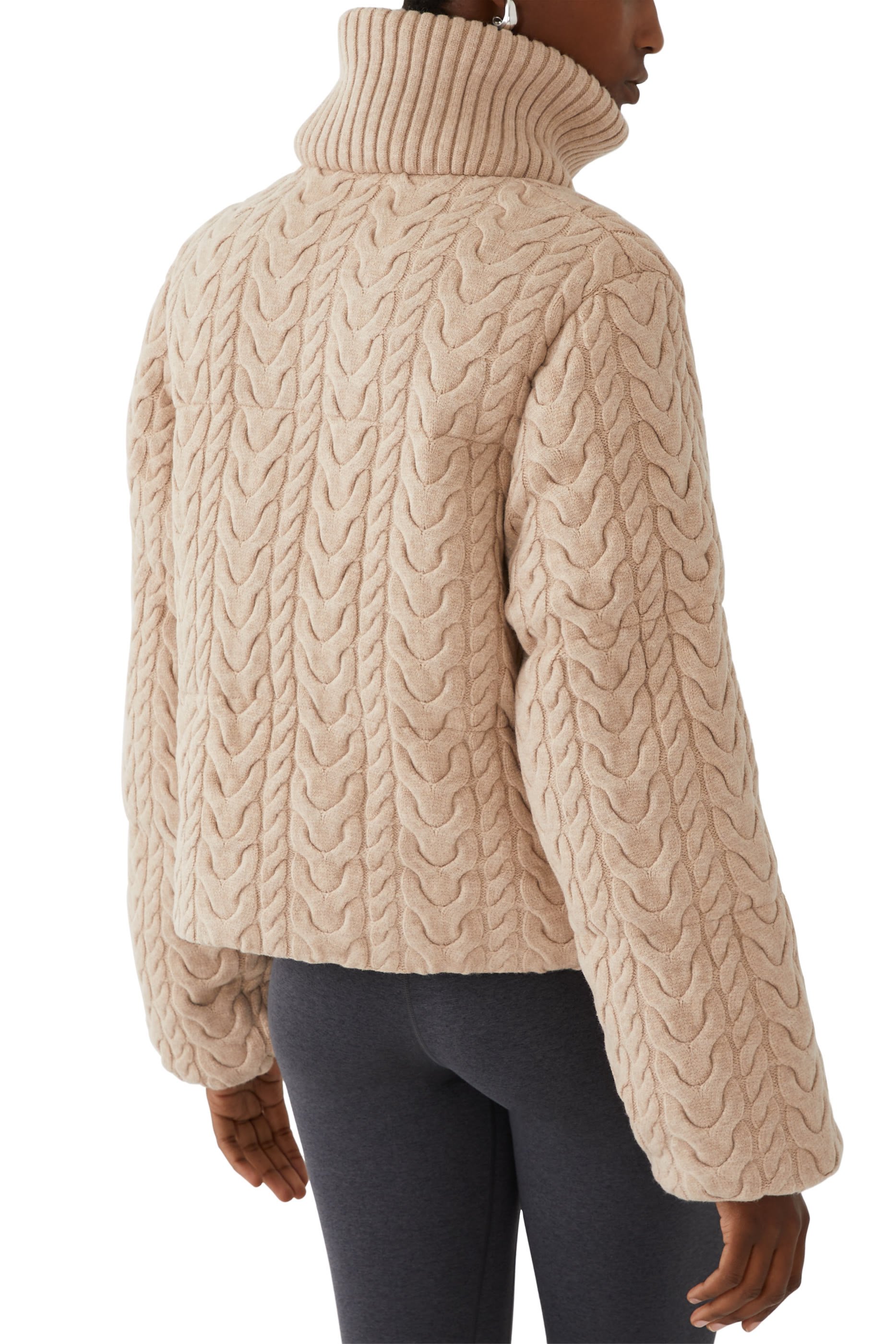 Reggie Cable Knit Puffer