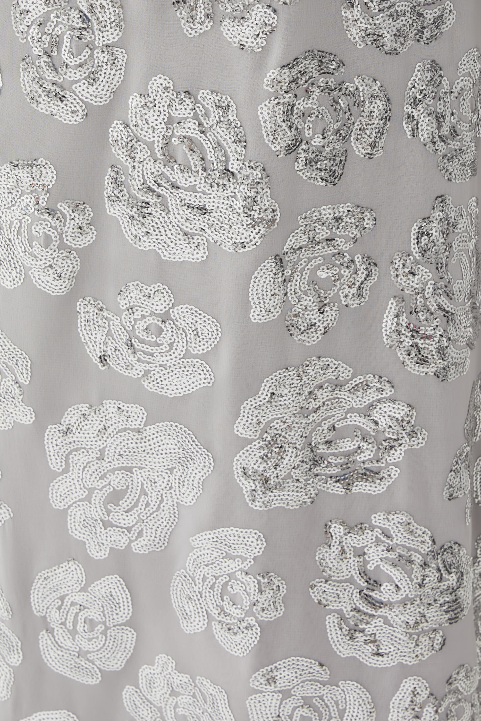 Sequin Chiffon Maxi Dress