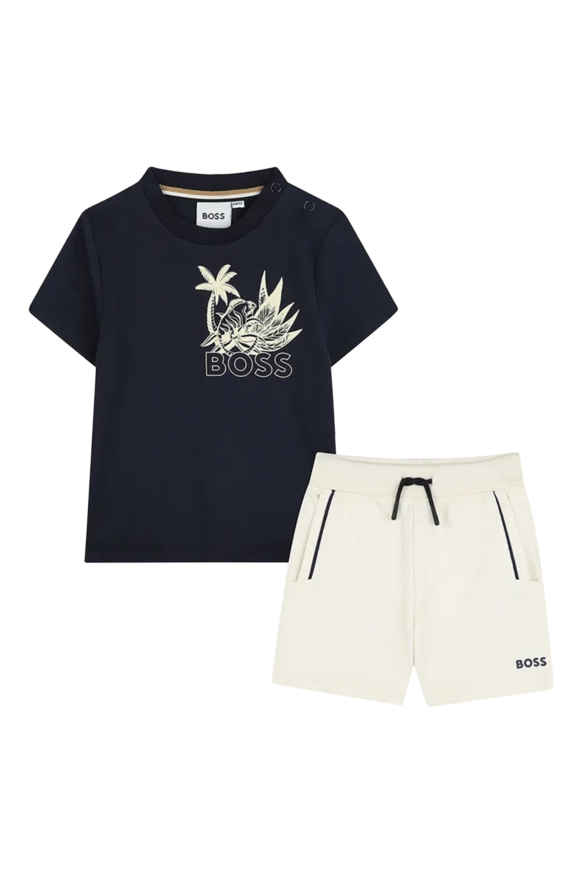 Kids Cotton T-Shirt & Shorts Set