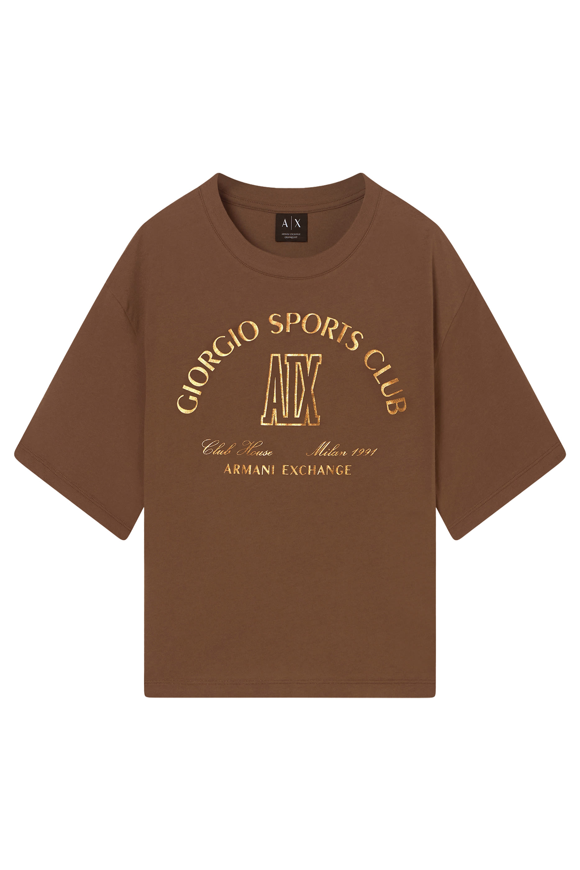 Clubhouse AX Logo Cropped T-Shirt