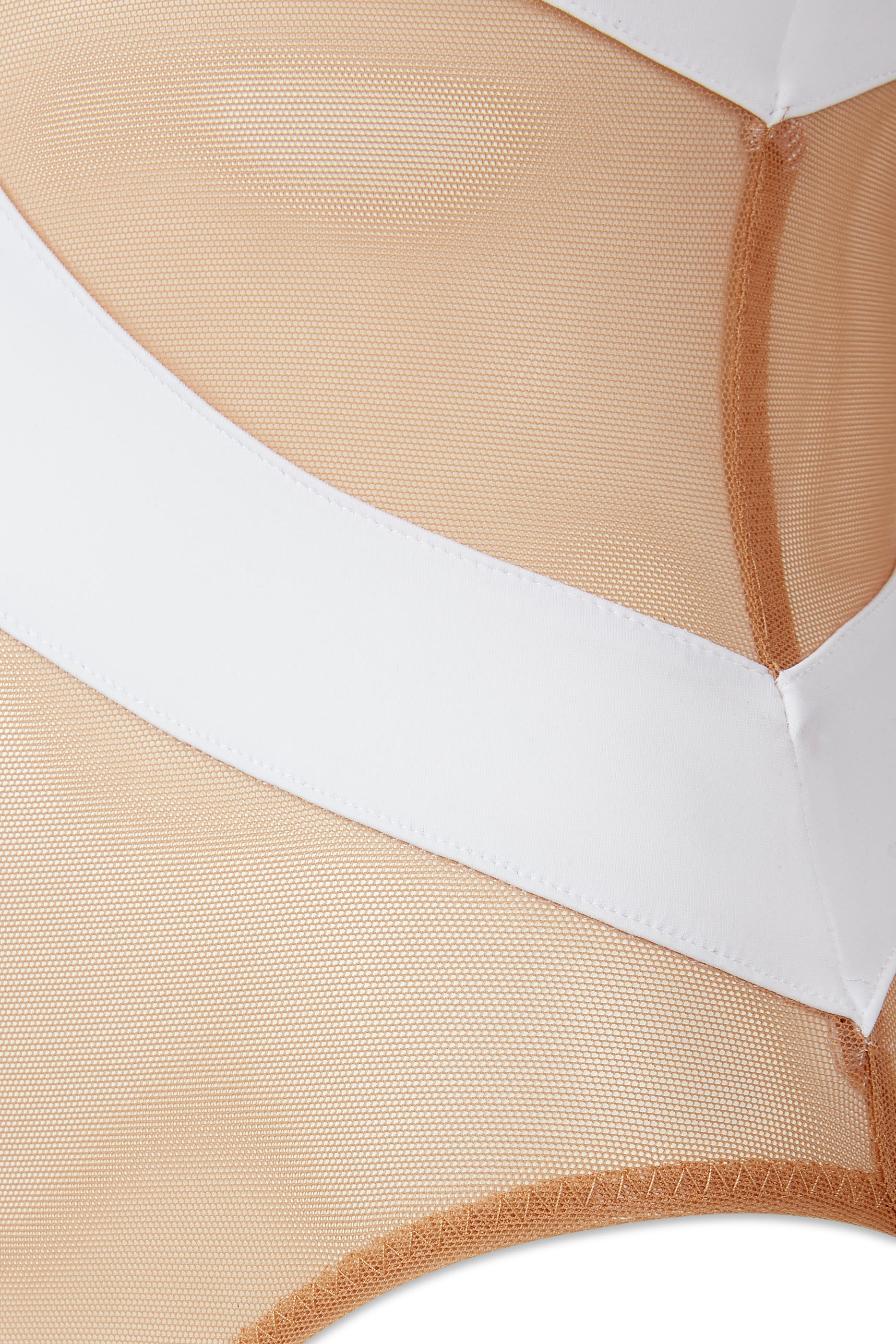 Snake Mesh One-shoulder Swimsuit