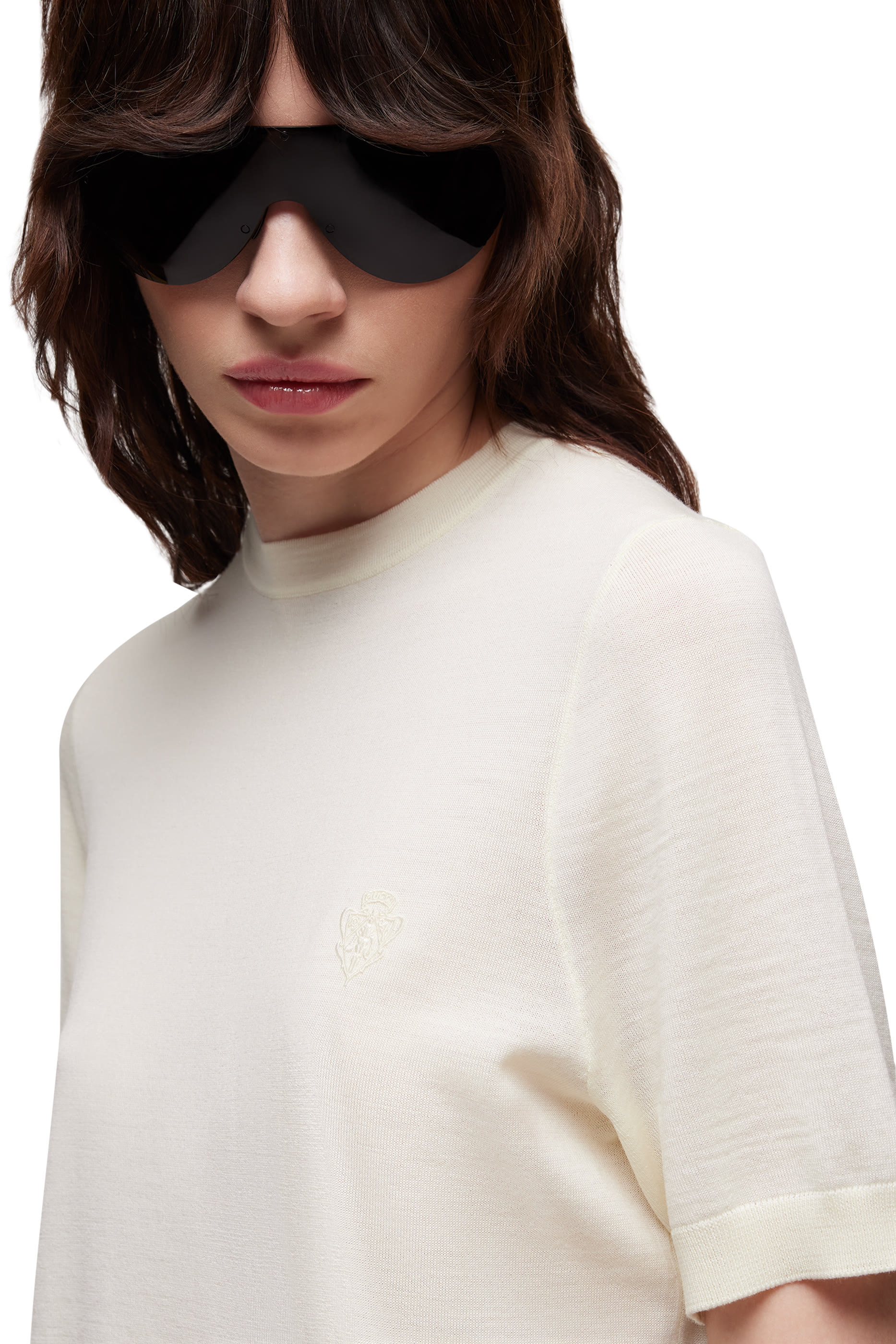 Crest Embroidered Sweater