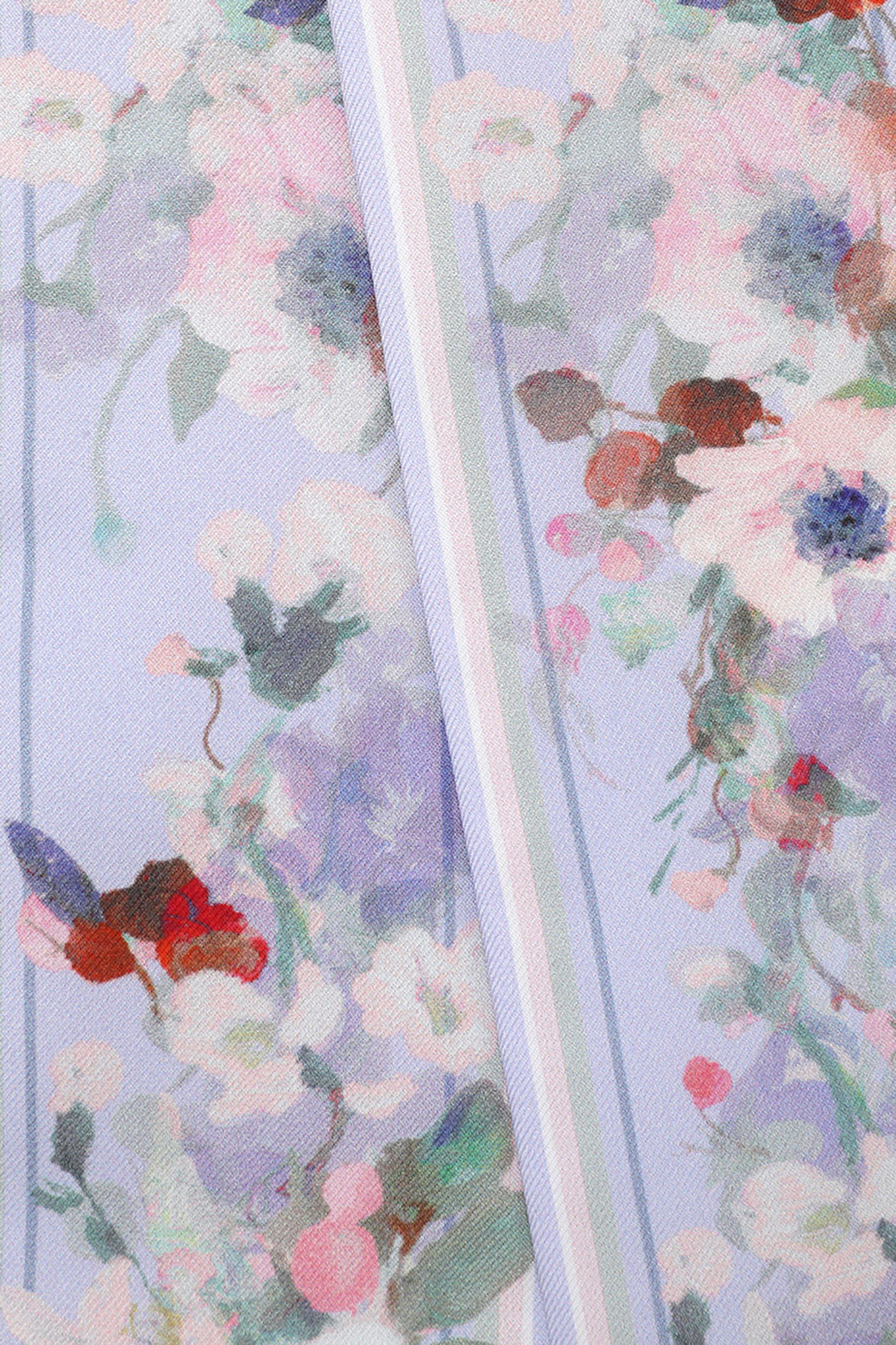 Printed Silk Ribbon Scarf