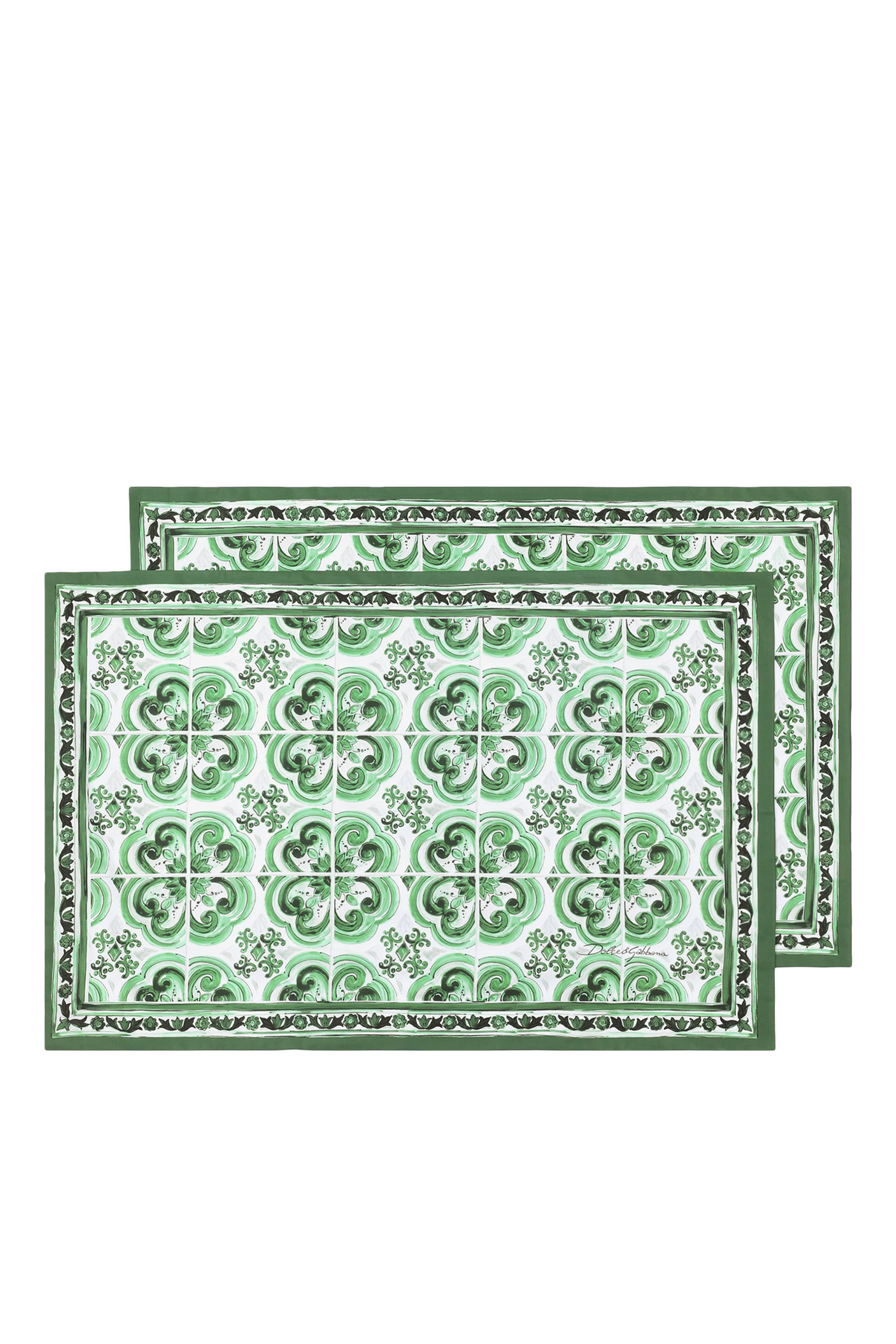 Maiolica Verde Pillowcase - Set of 2
