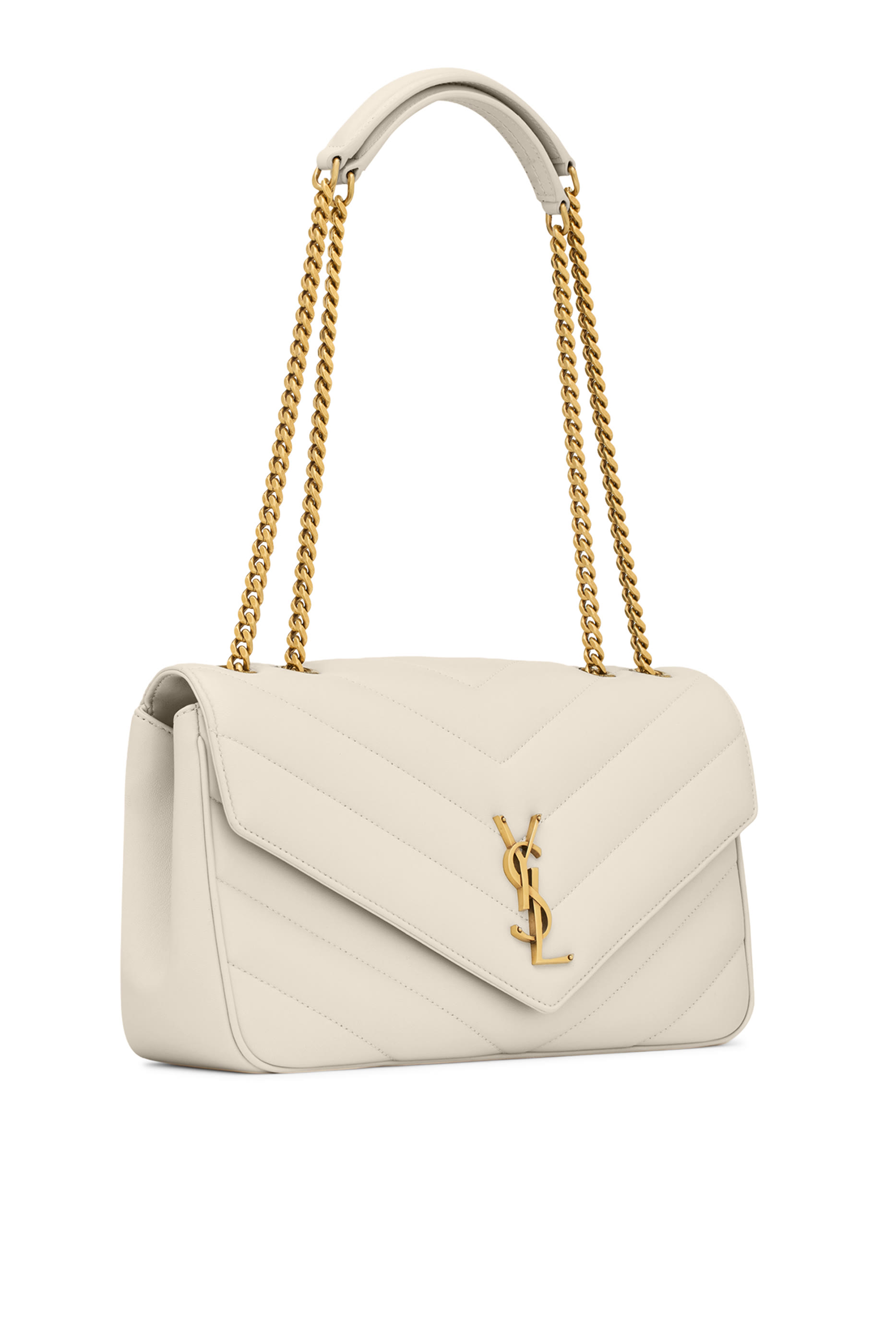  Loulou Medium Chain Bag In Matelass&eacute; Lambskin 