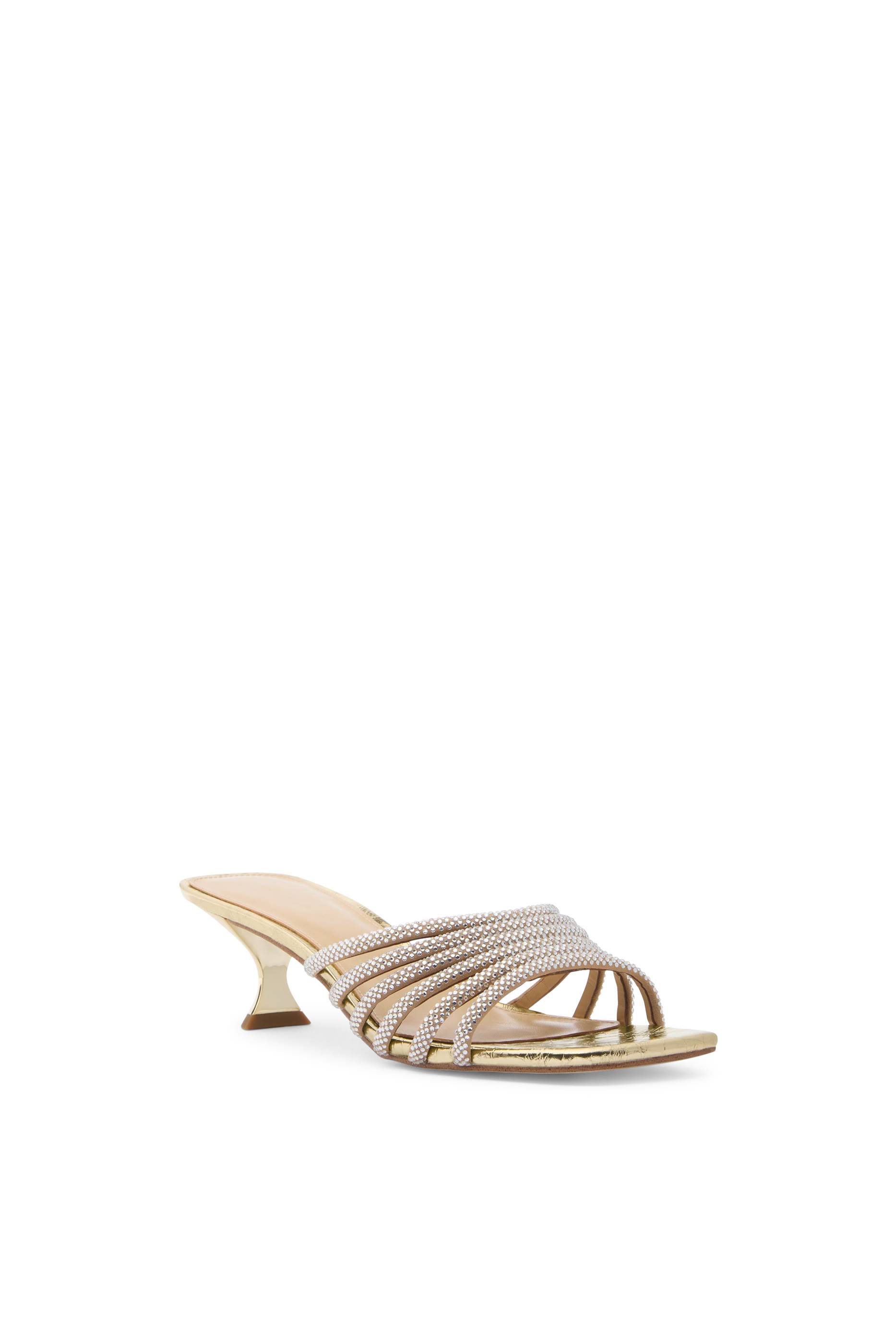 Haisley 50 Embellished Metallic Sandals
