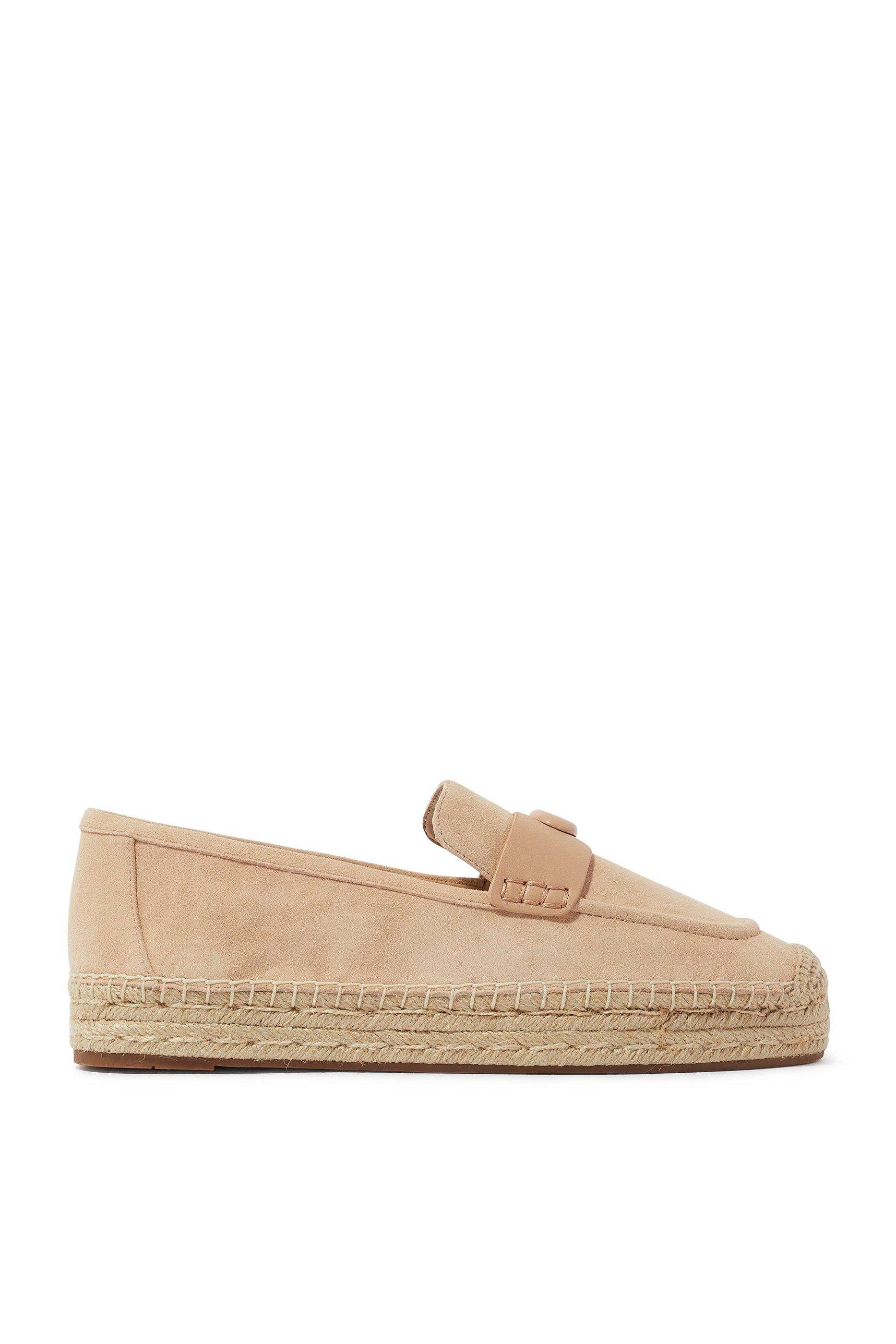 Camilla Monogram Suede Espadrilles