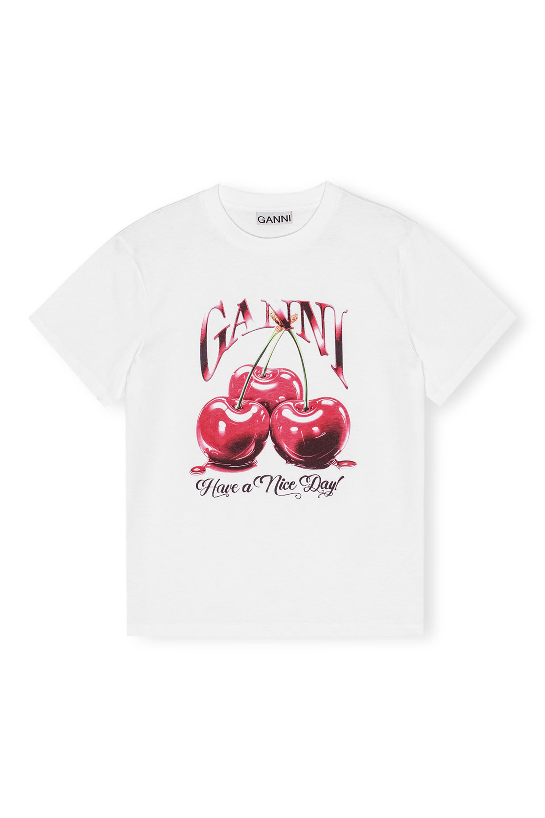 Basic Jersey Cherry Relaxed T-shirt