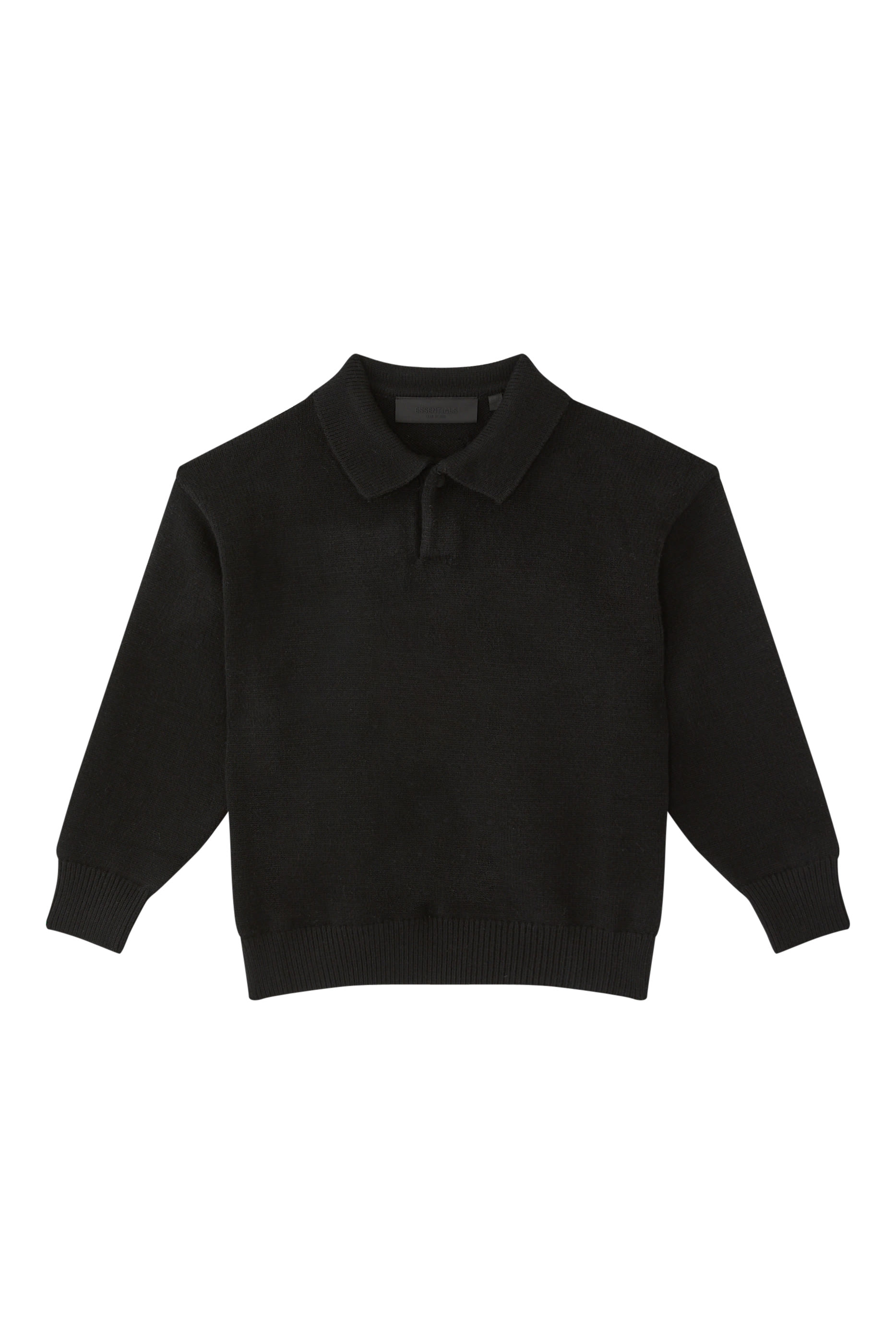 Essential Long-Sleeve Polo Top