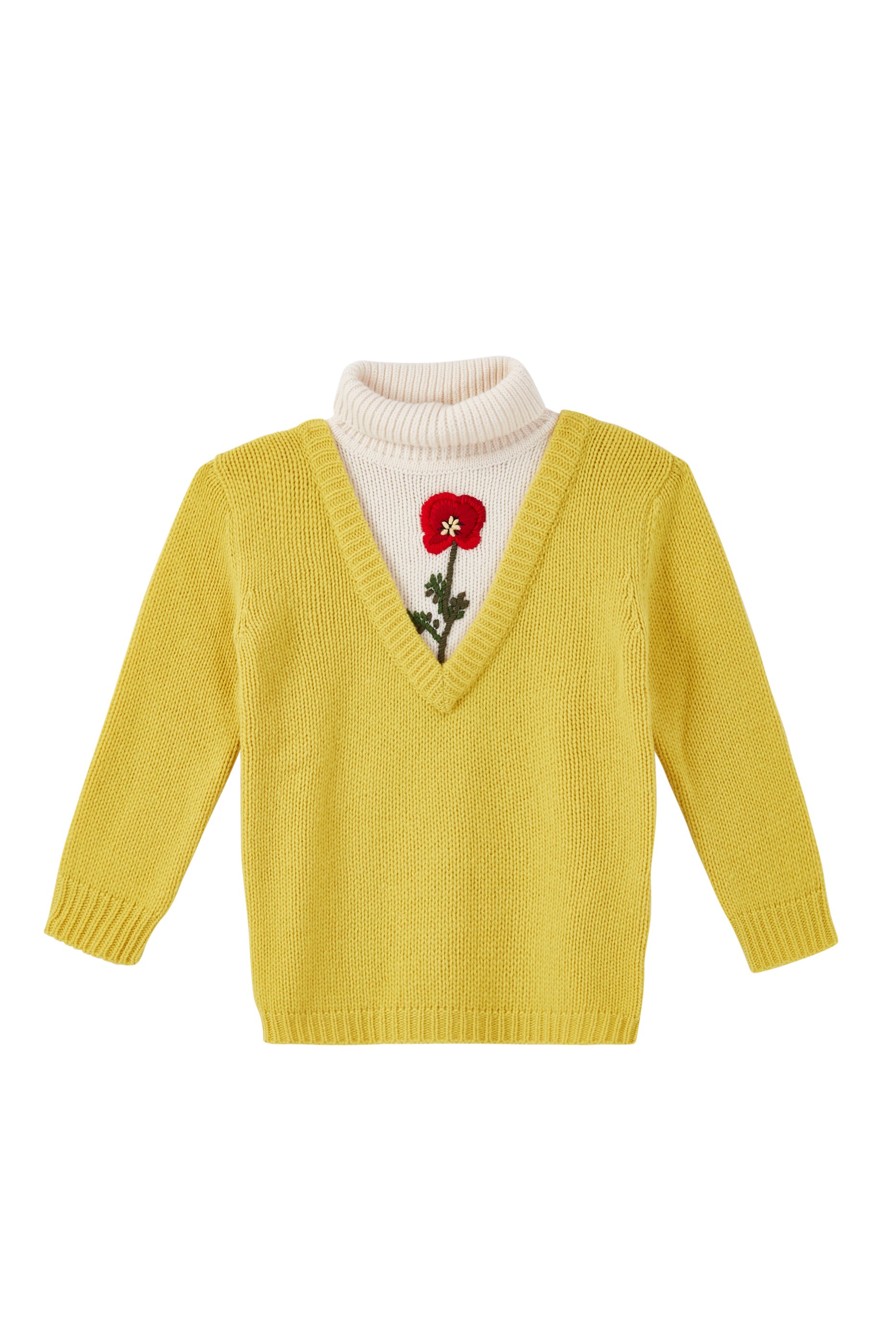 Turtleneck Embroidered Sweater