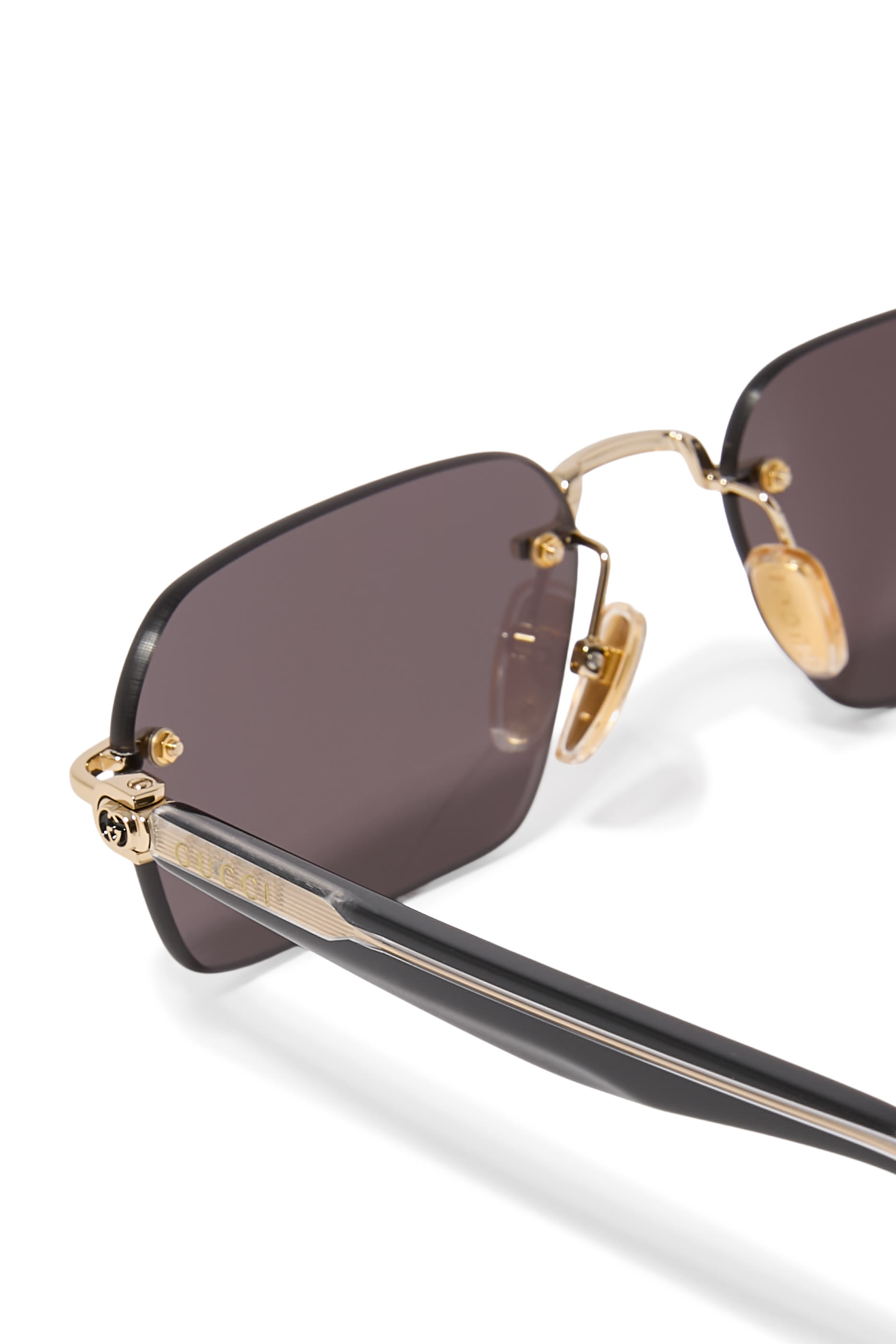 Rectangular-Frame Sunglasses