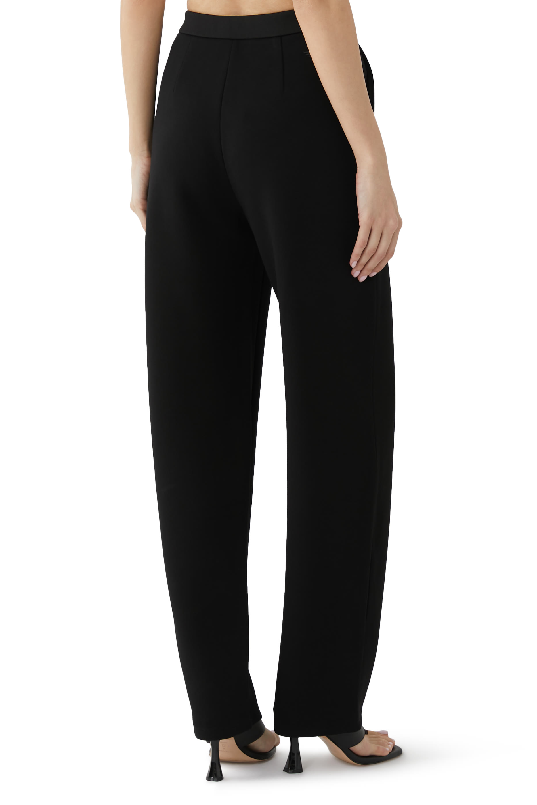 Eagle Print Straight-Leg Trousers