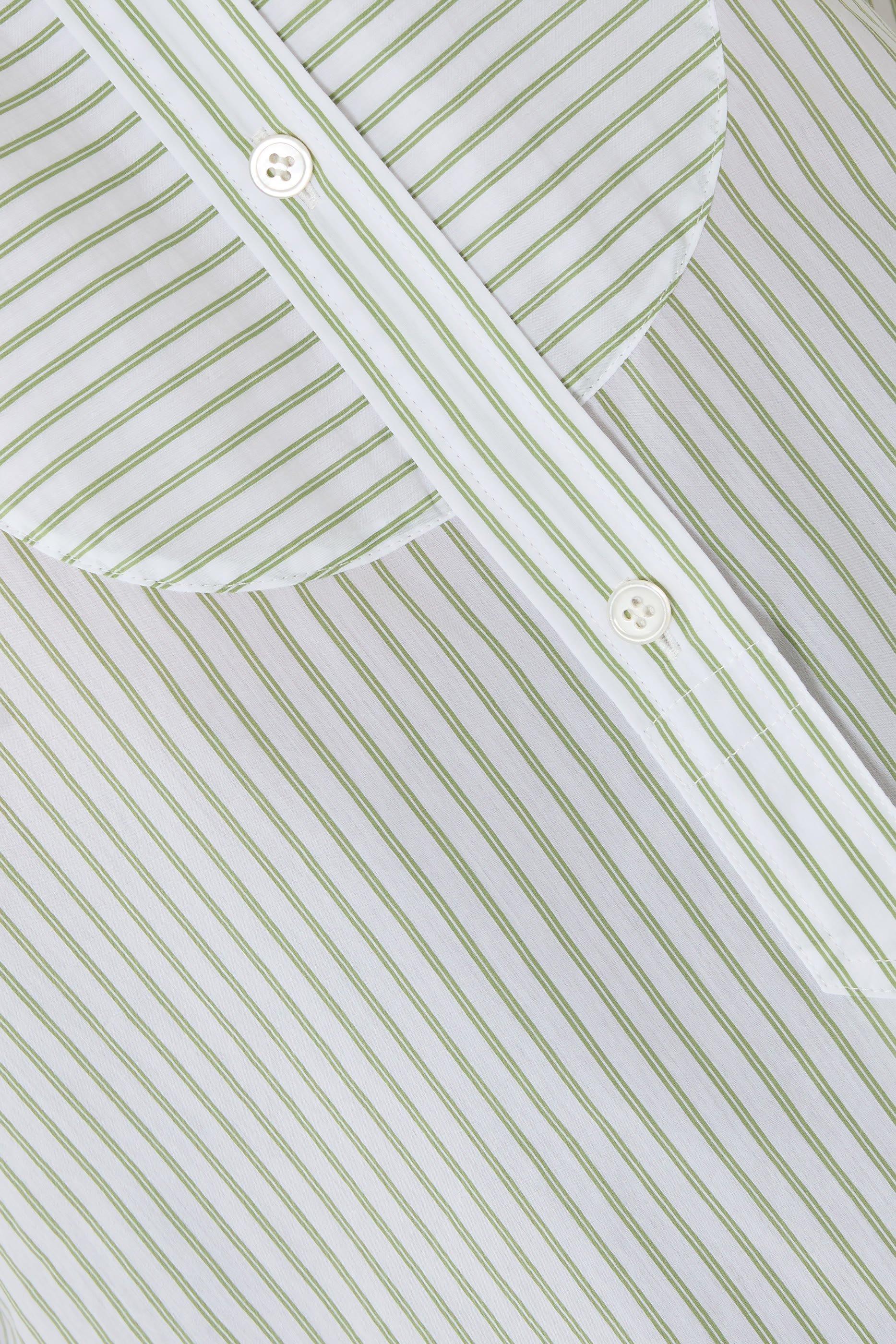 Tuxedo Striped Cotton-Blend Shirt