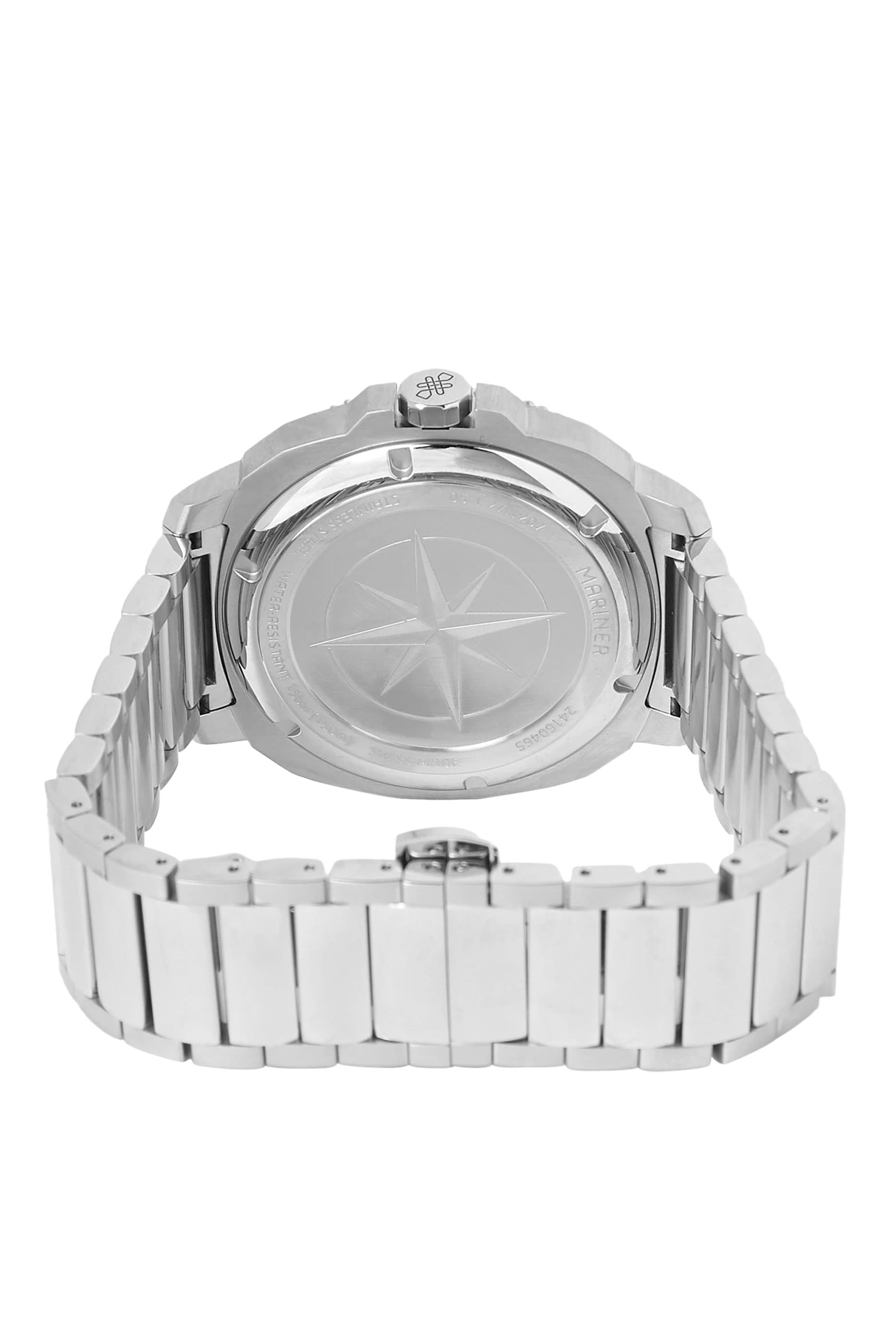 Mariner X GMT Quartz Watch, Stainless Steel