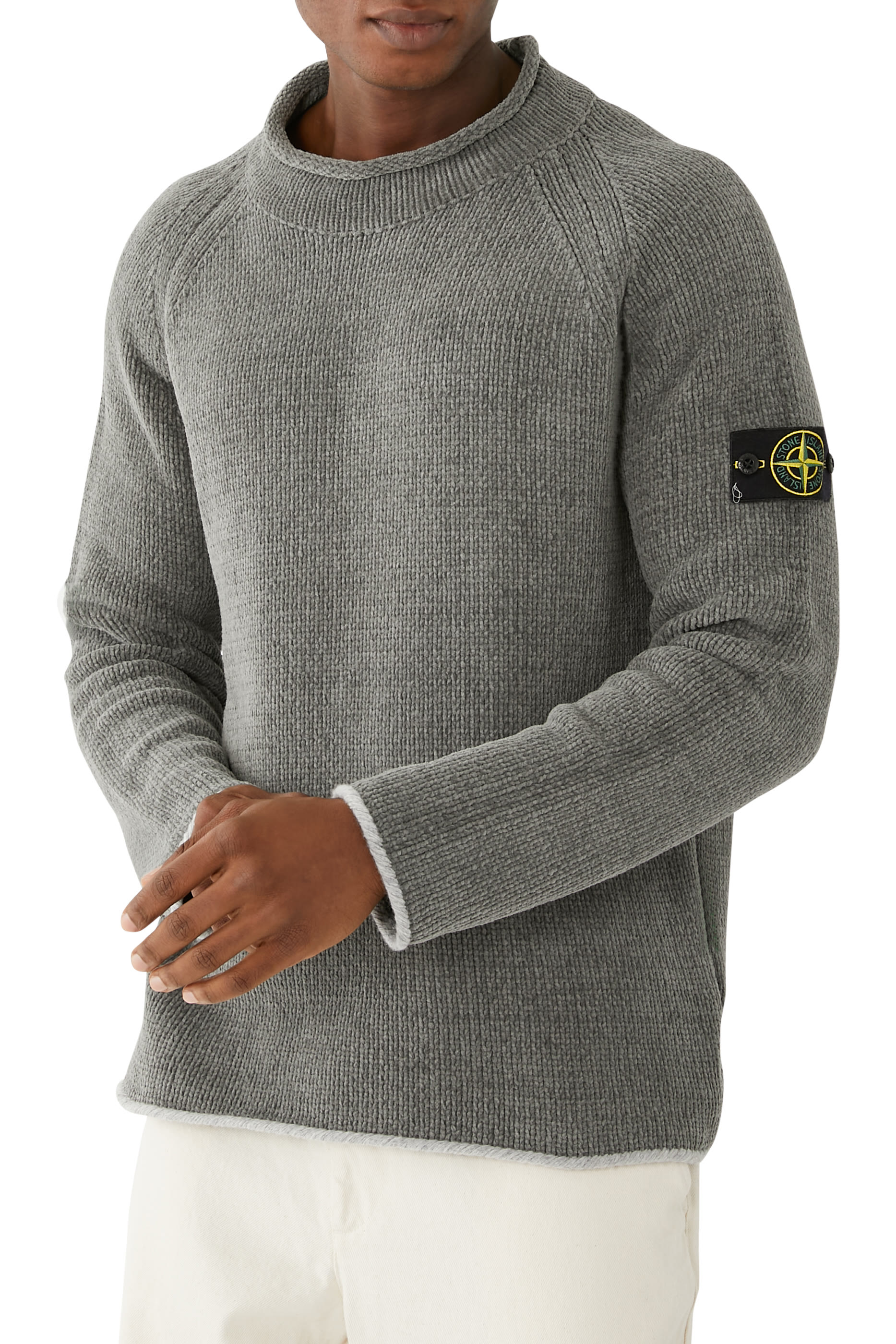 Loose Fit Mock Neck Sweater