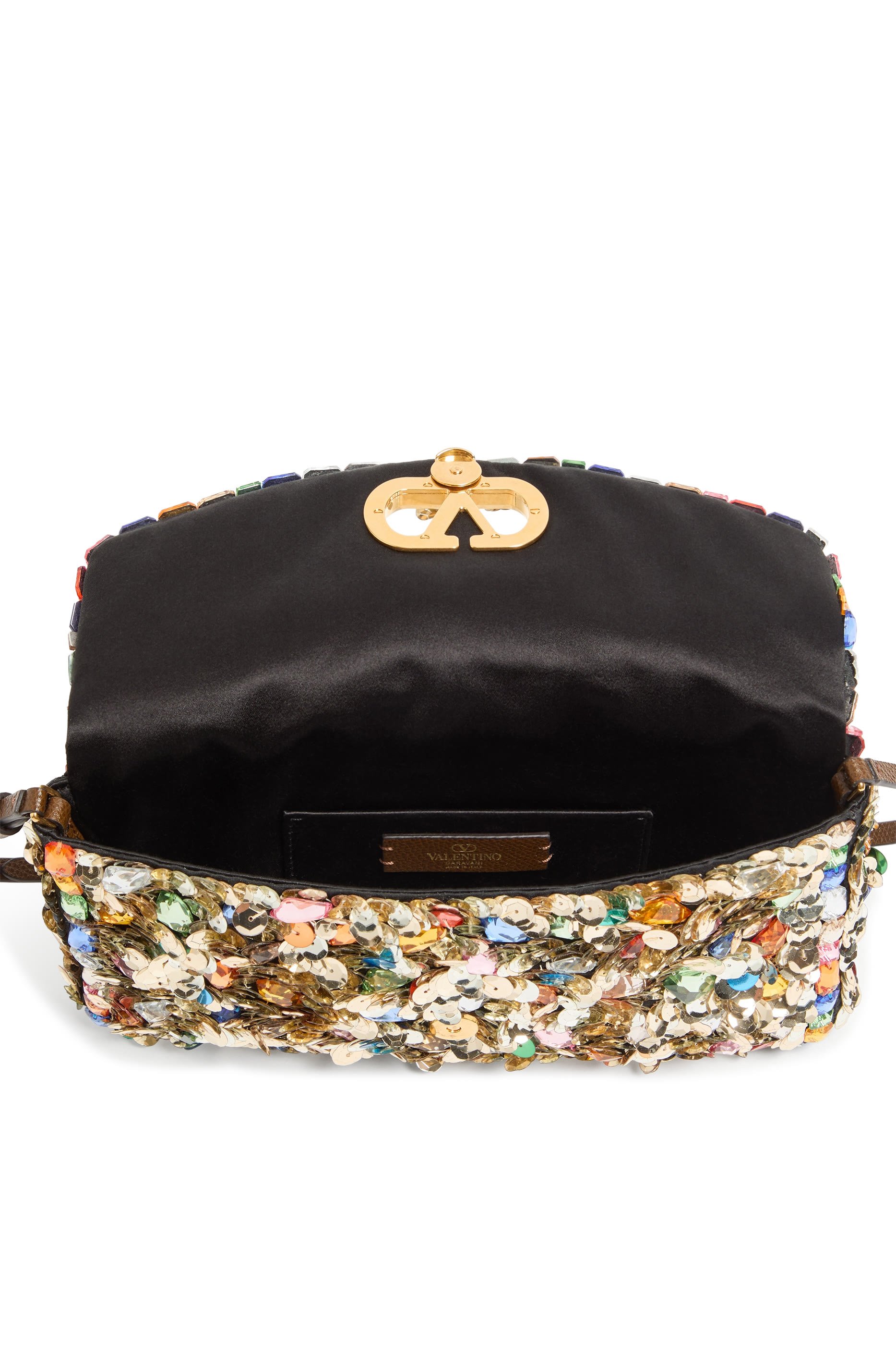 DeVain Embroidered Small Shoulder Bag